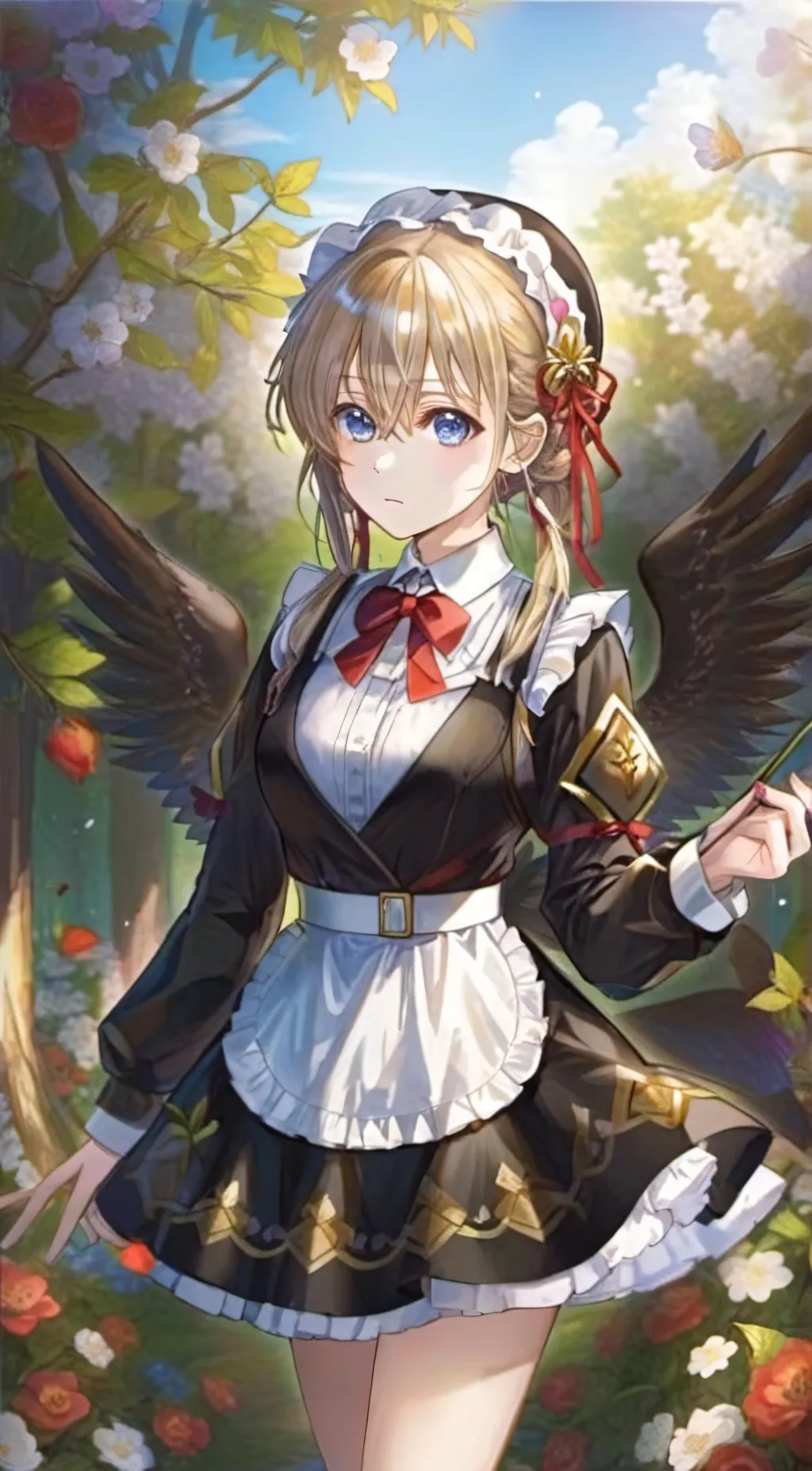 ai character: Rose background