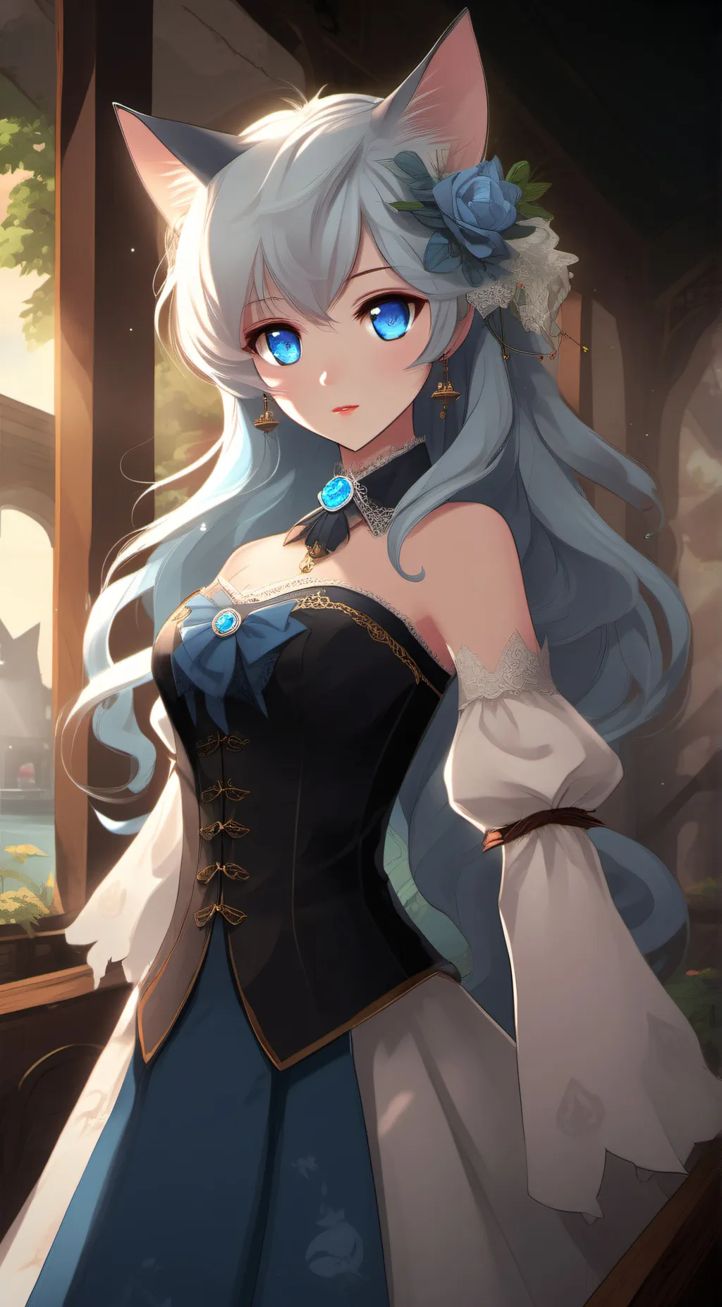 ai character: Katie  background