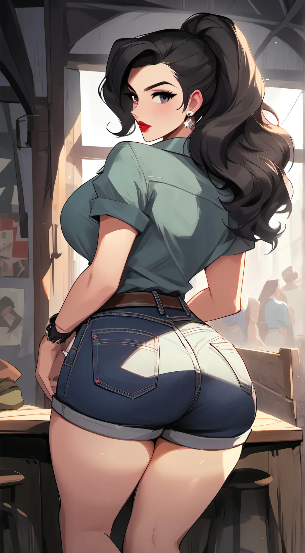 ai character: Bella Niche background