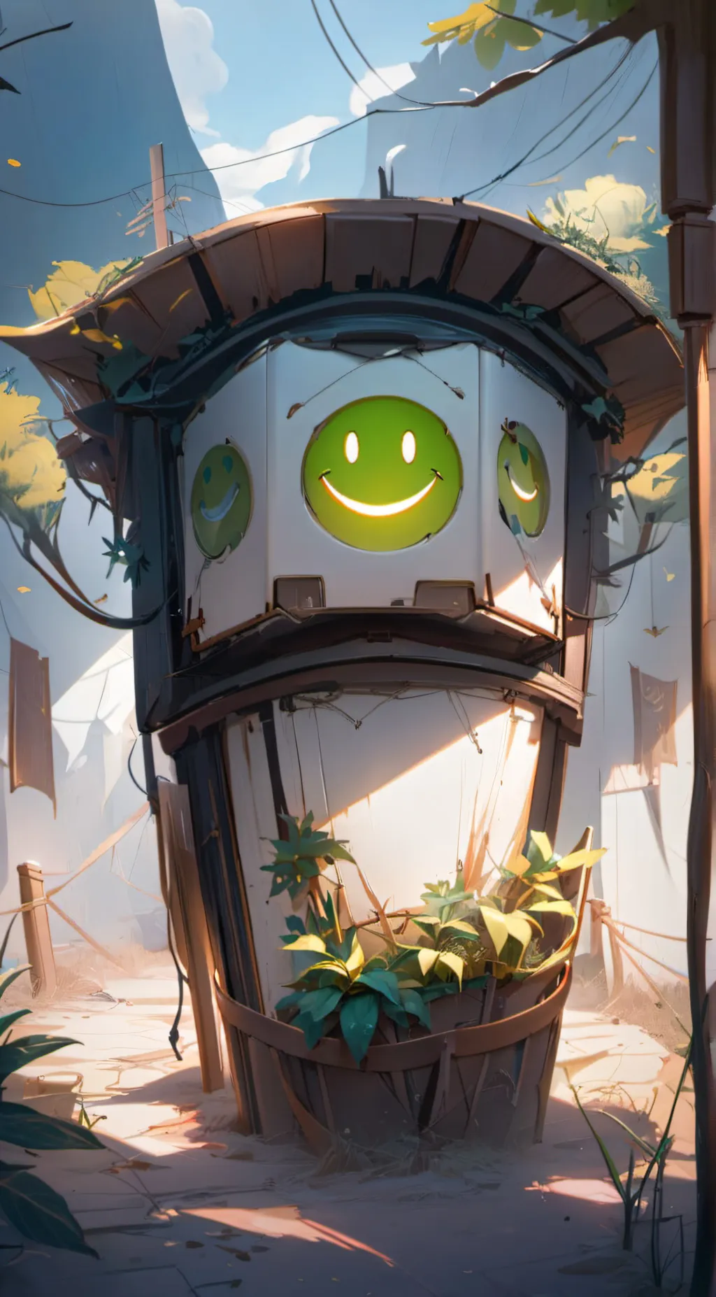 ai character: fire in the hole background