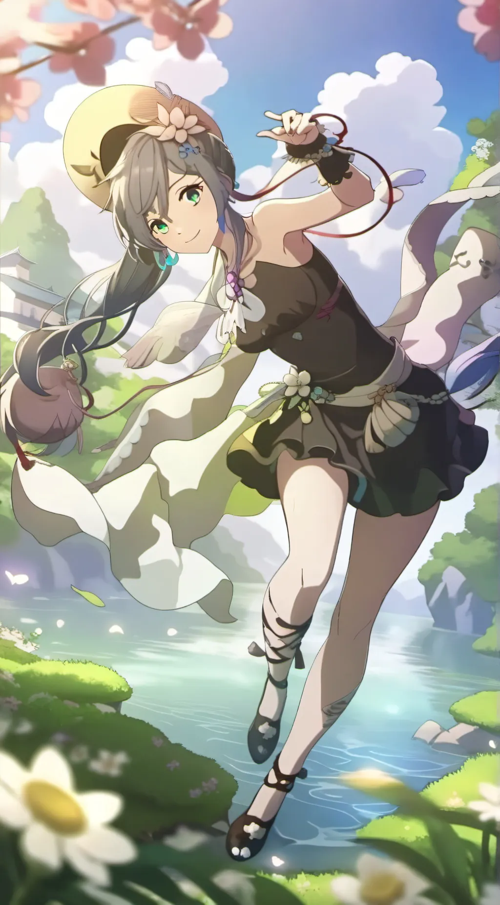 ai character: ds vacation background