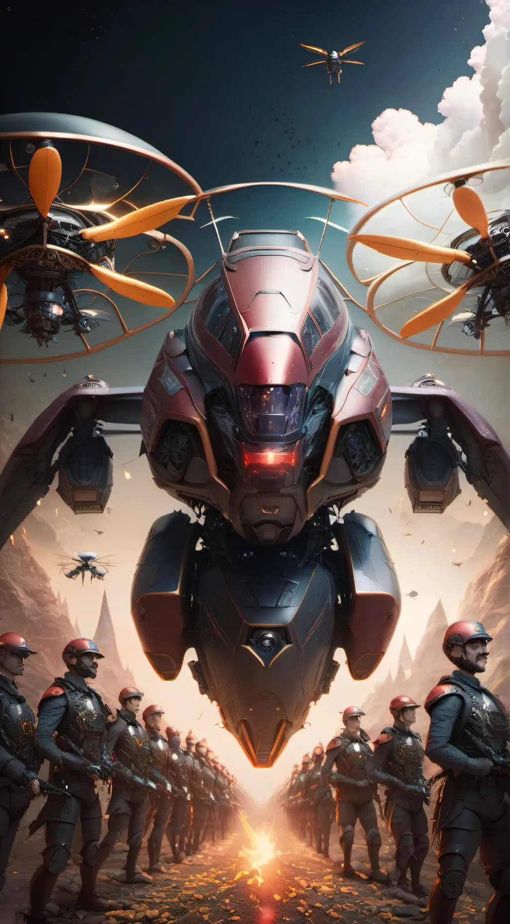 ai character: Murder drones background