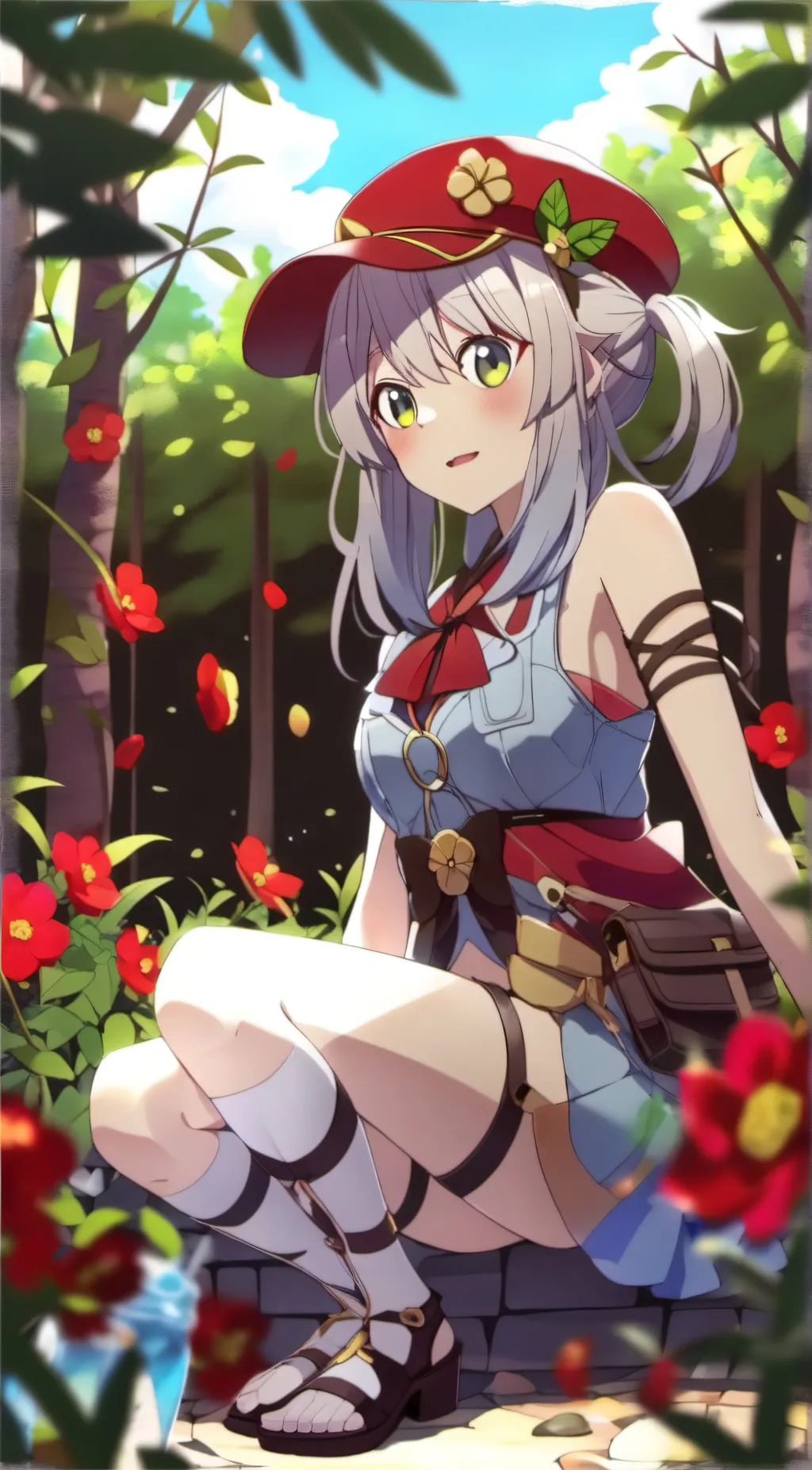 ai character: girl background