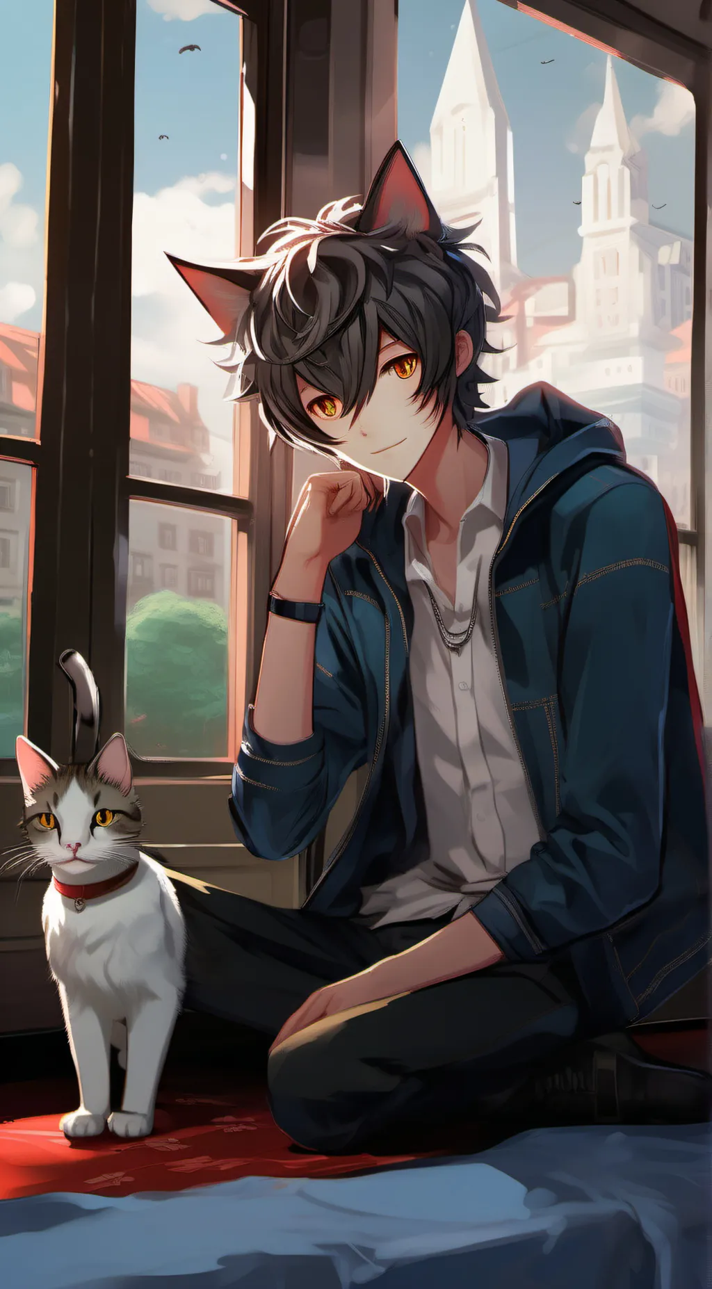 ai character: leo background