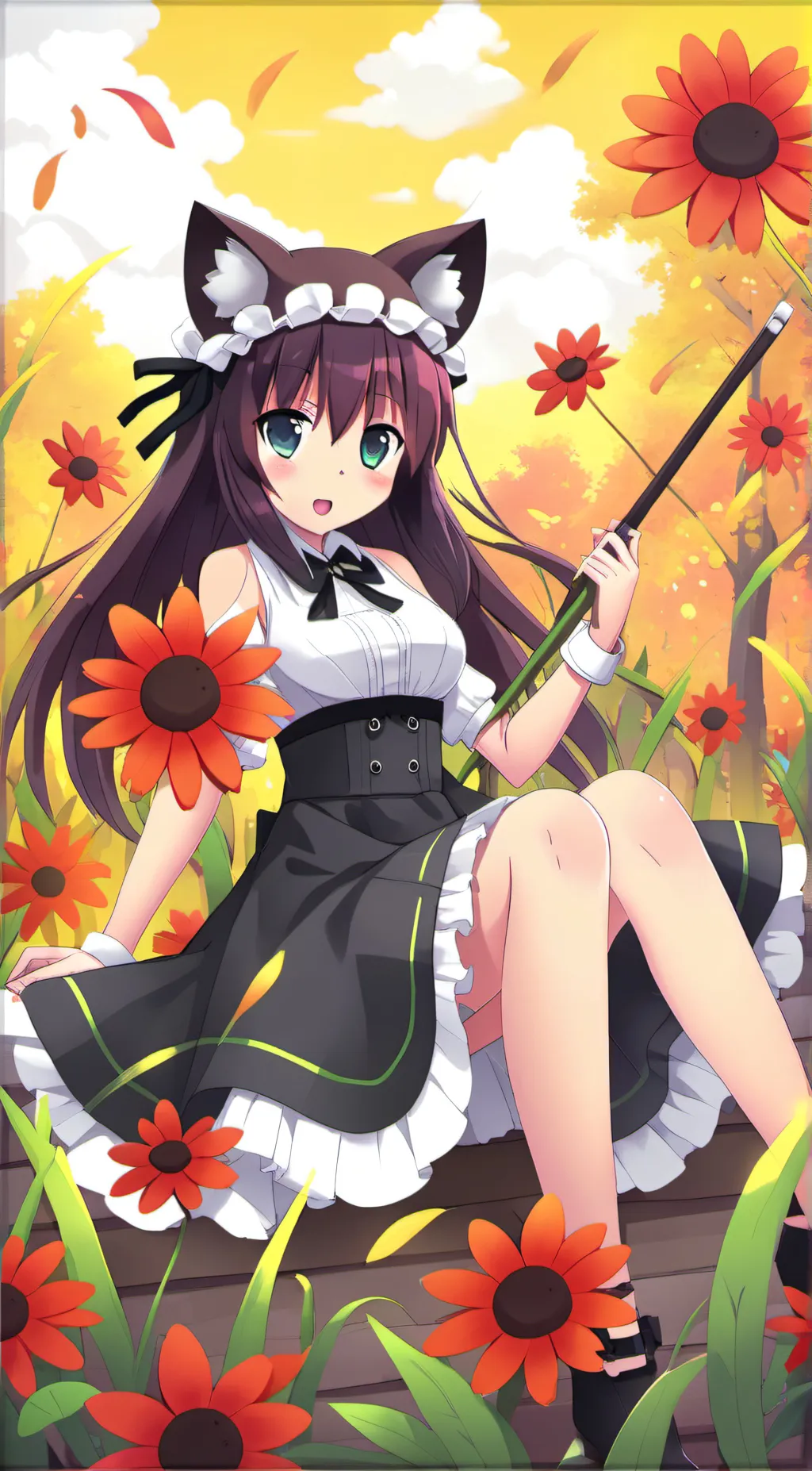 ai character: Sakura background