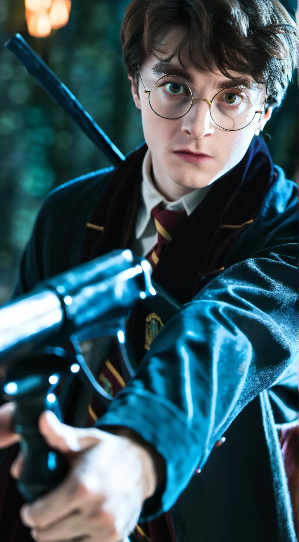 ai character: Harry Potter  background
