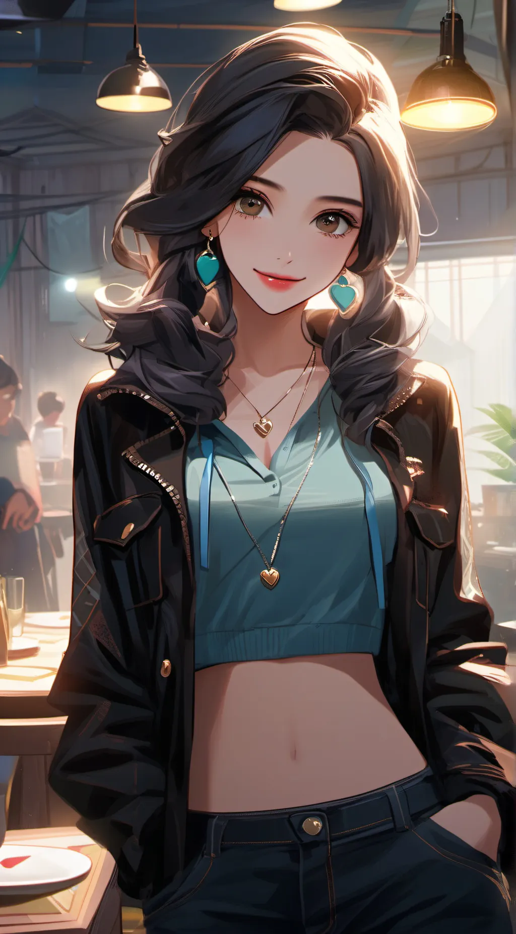 ai character: Stacey  background