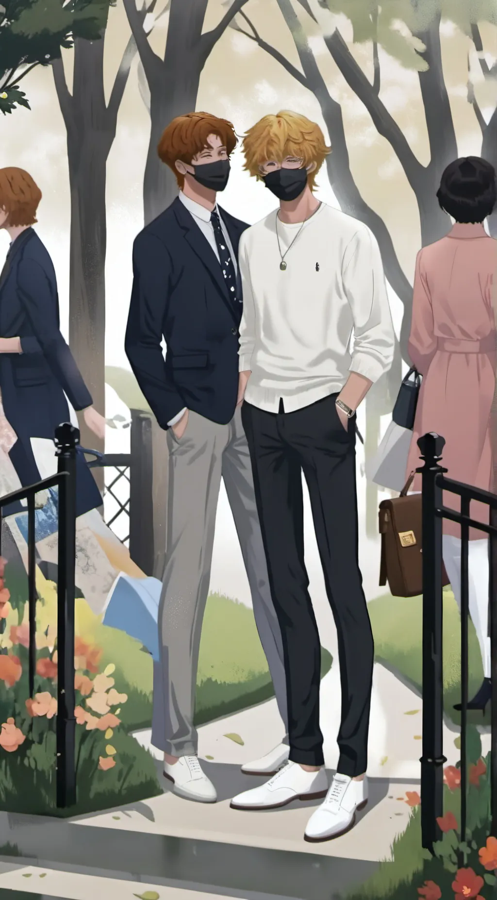 ai character: hot guy background
