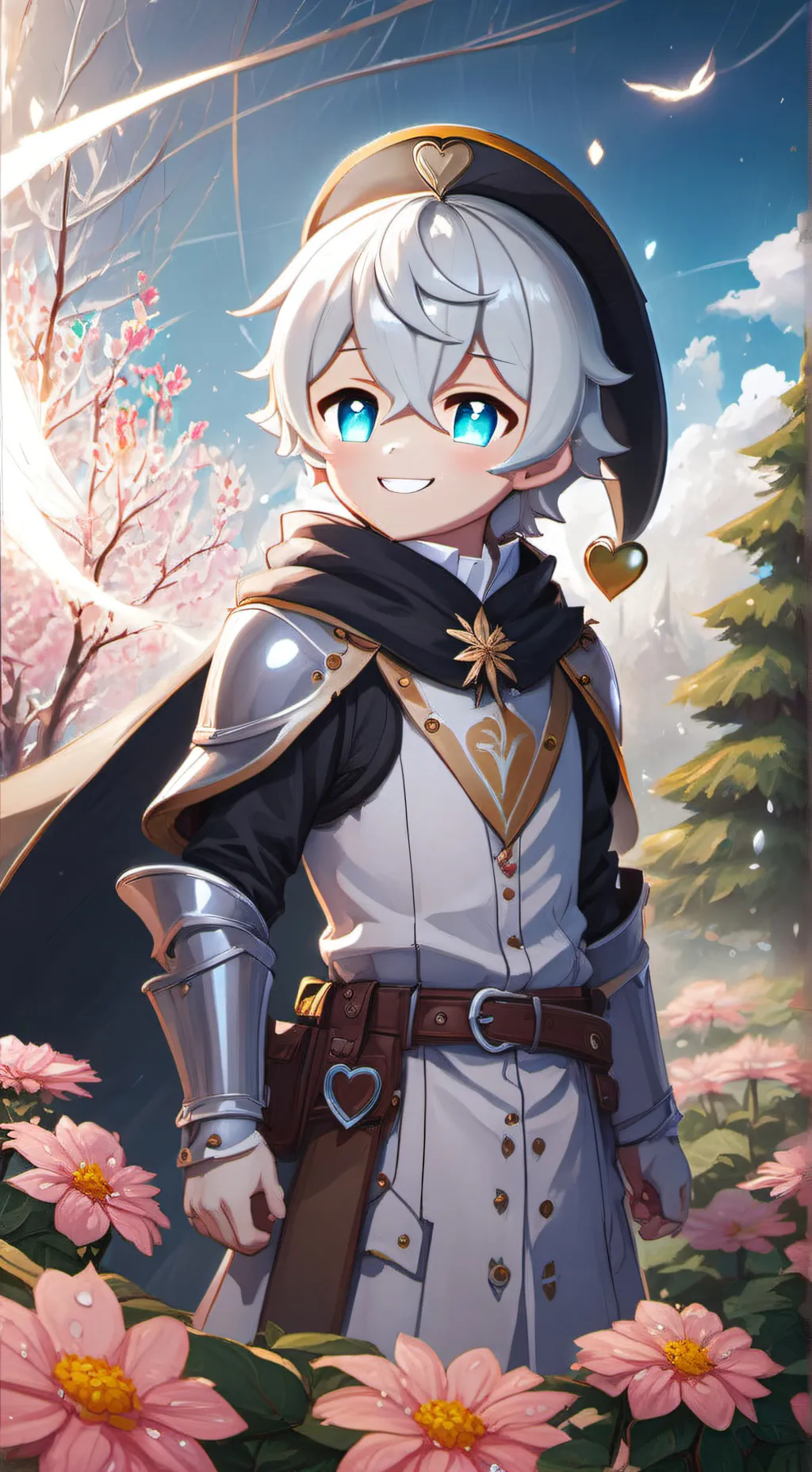 ai character: sliver bell cookie background
