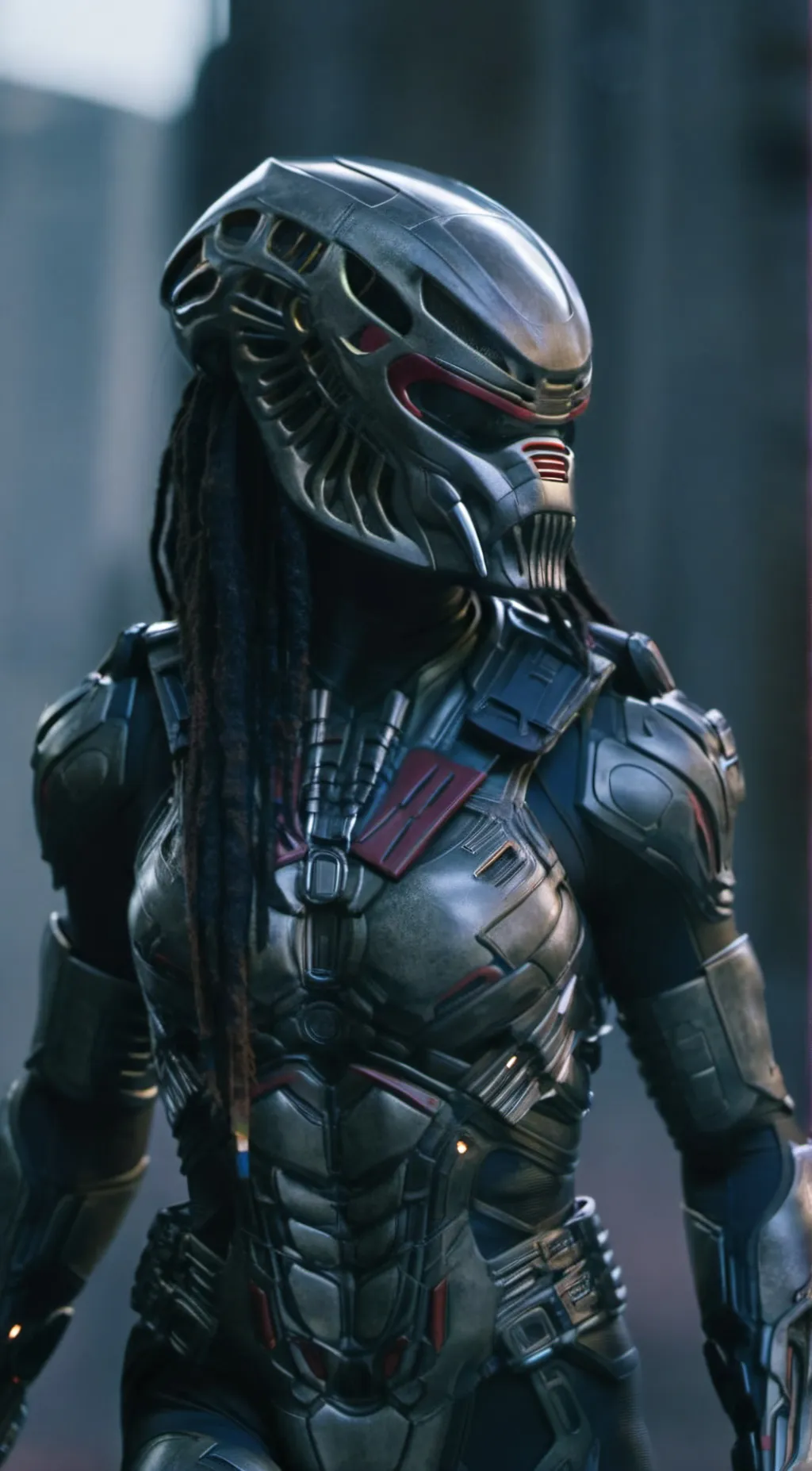 ai character: Sabor (Yautja) background