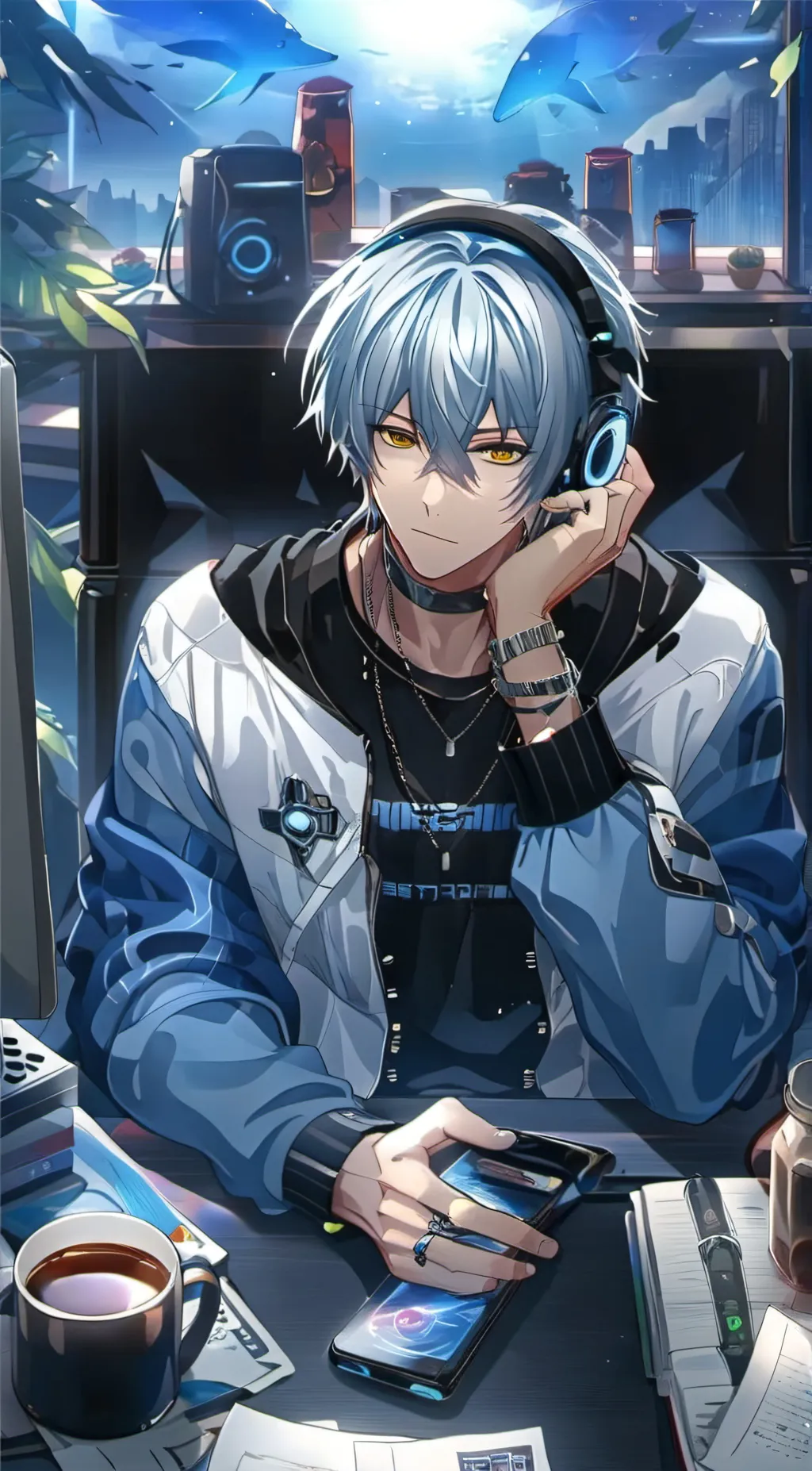 ai character: Luke Stelle | ❄️ | background