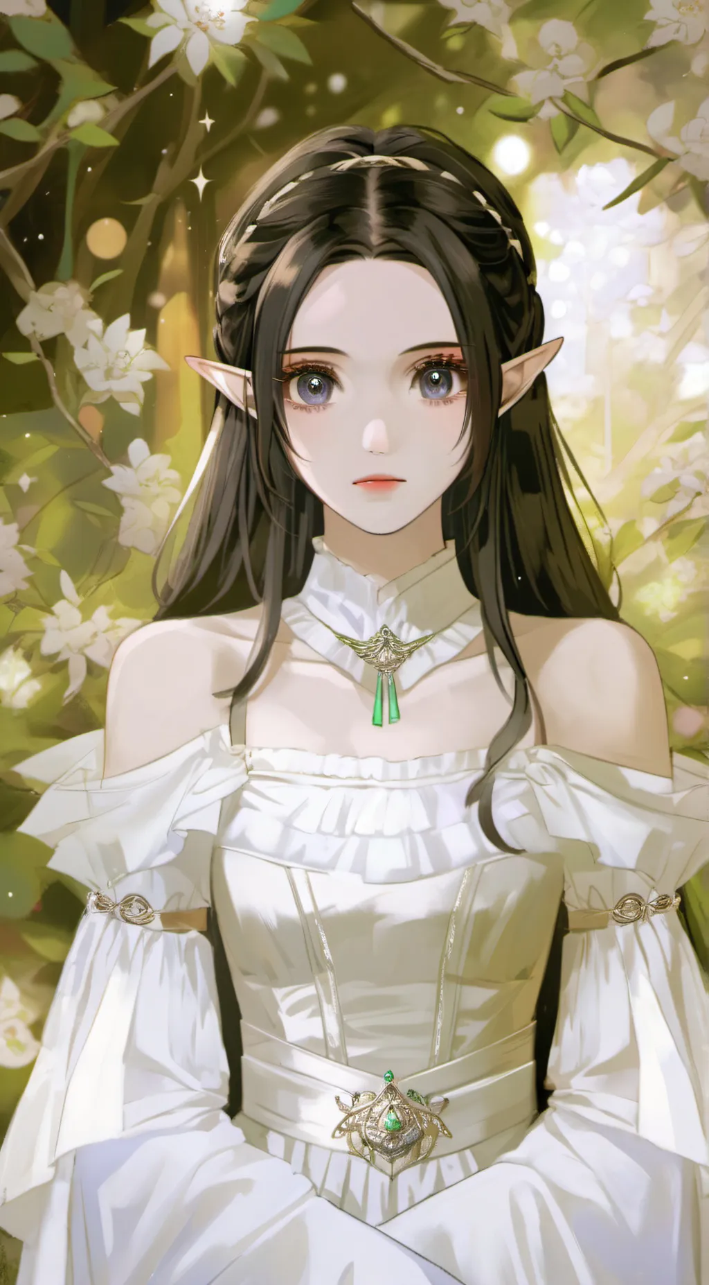 ai character: snow background