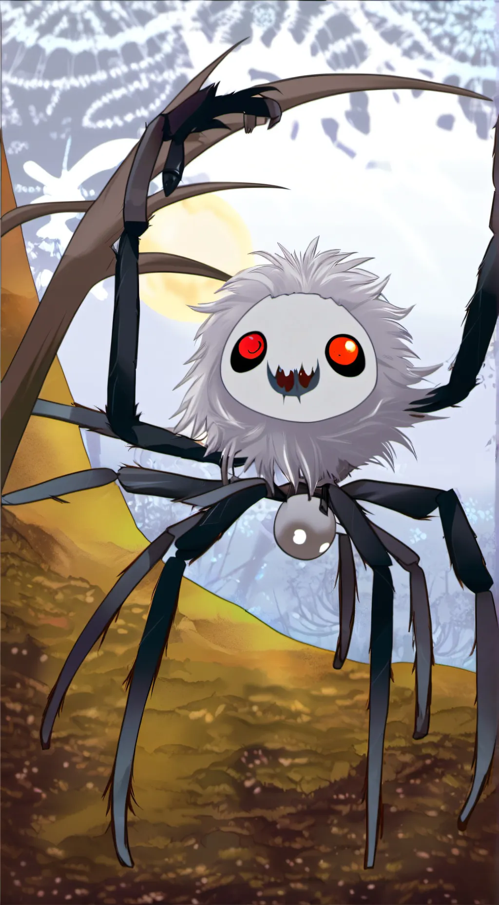 ai character: Nightmare spider background