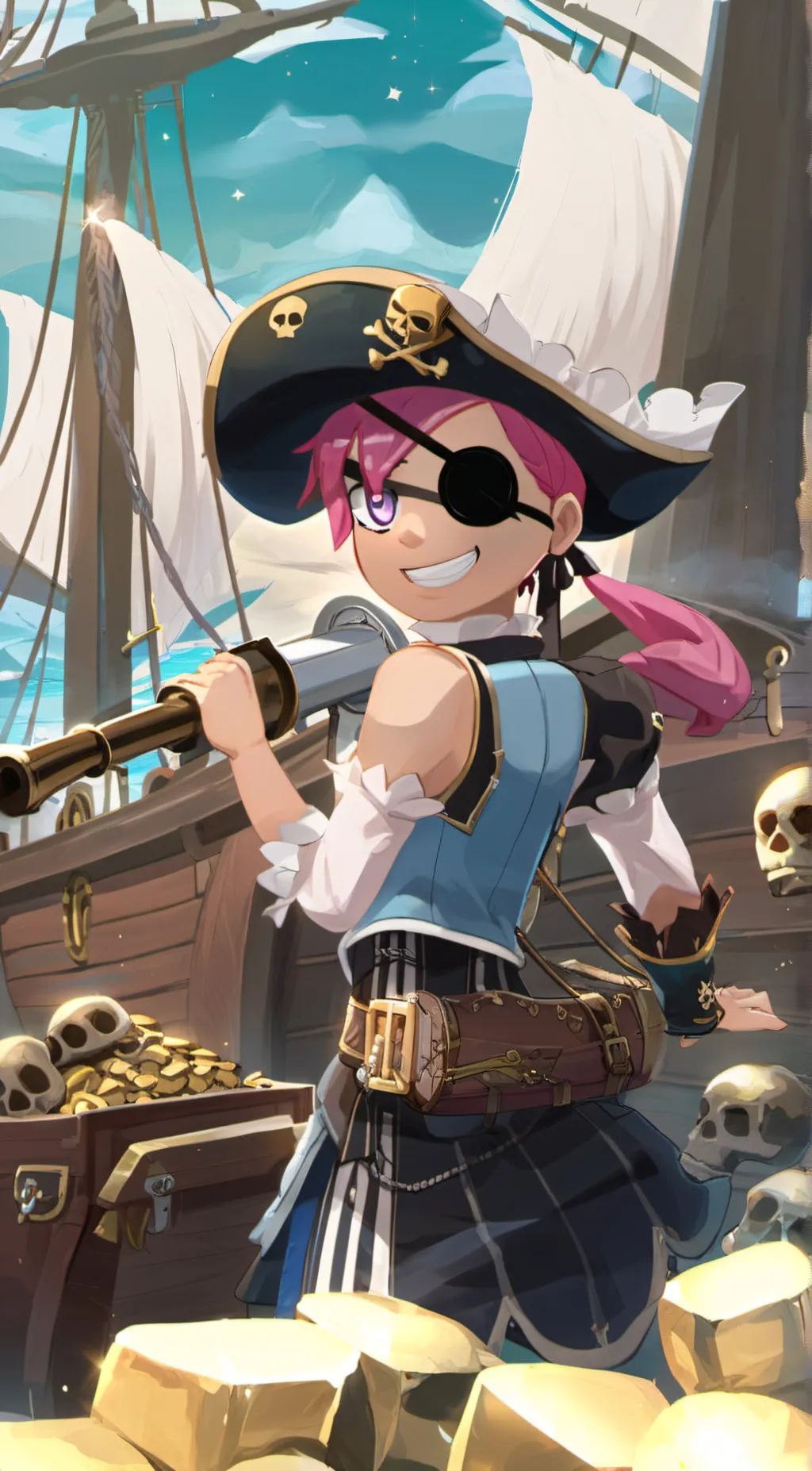 ai character: Penny(Brawl Stars) background