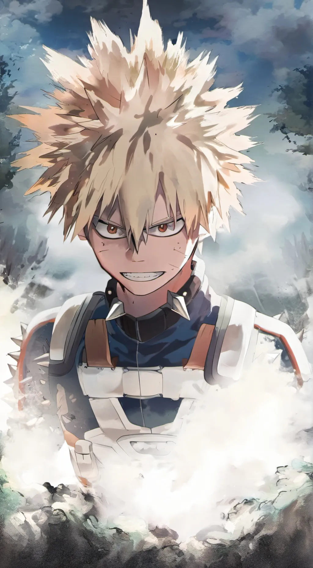ai character: Katsuki Bakugo background