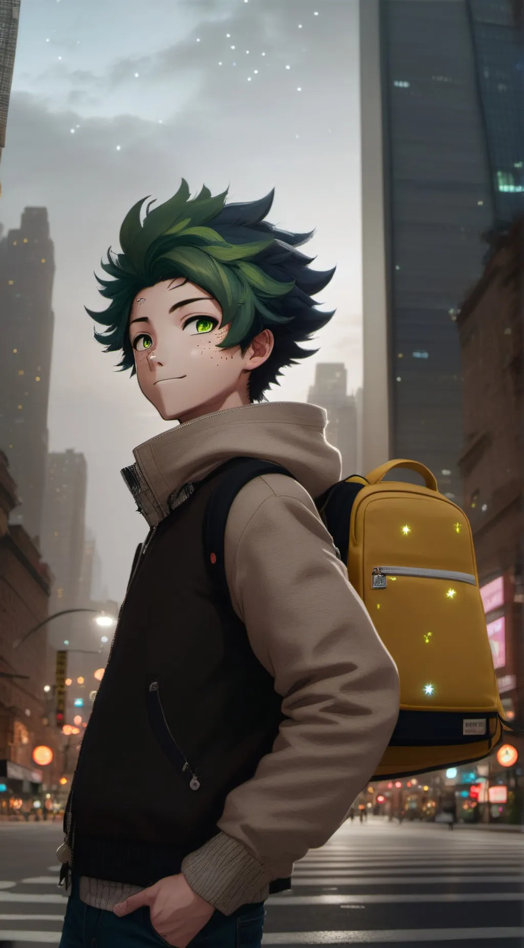 ai character: Your hero acedemia background