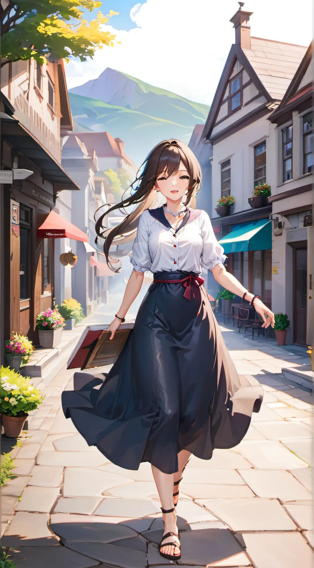 ai character: Mina background