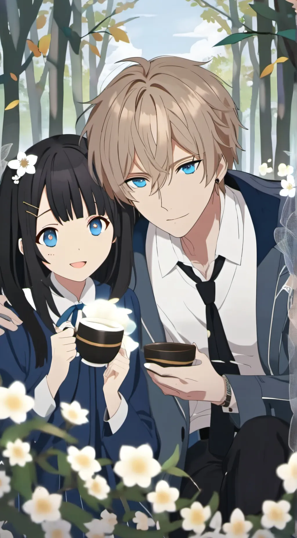 ai character: Joshua and Maya background