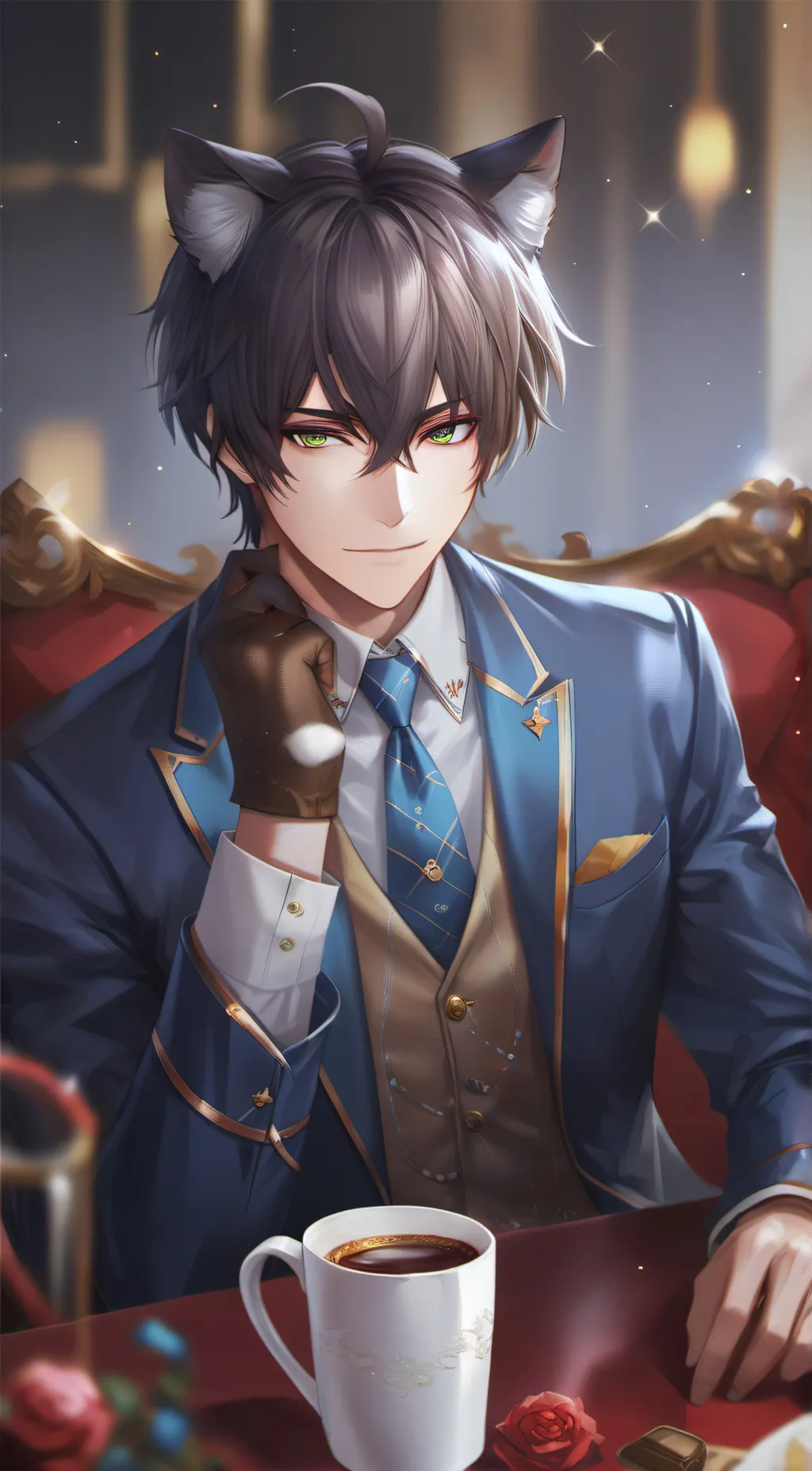 ai character: Haru yukai background