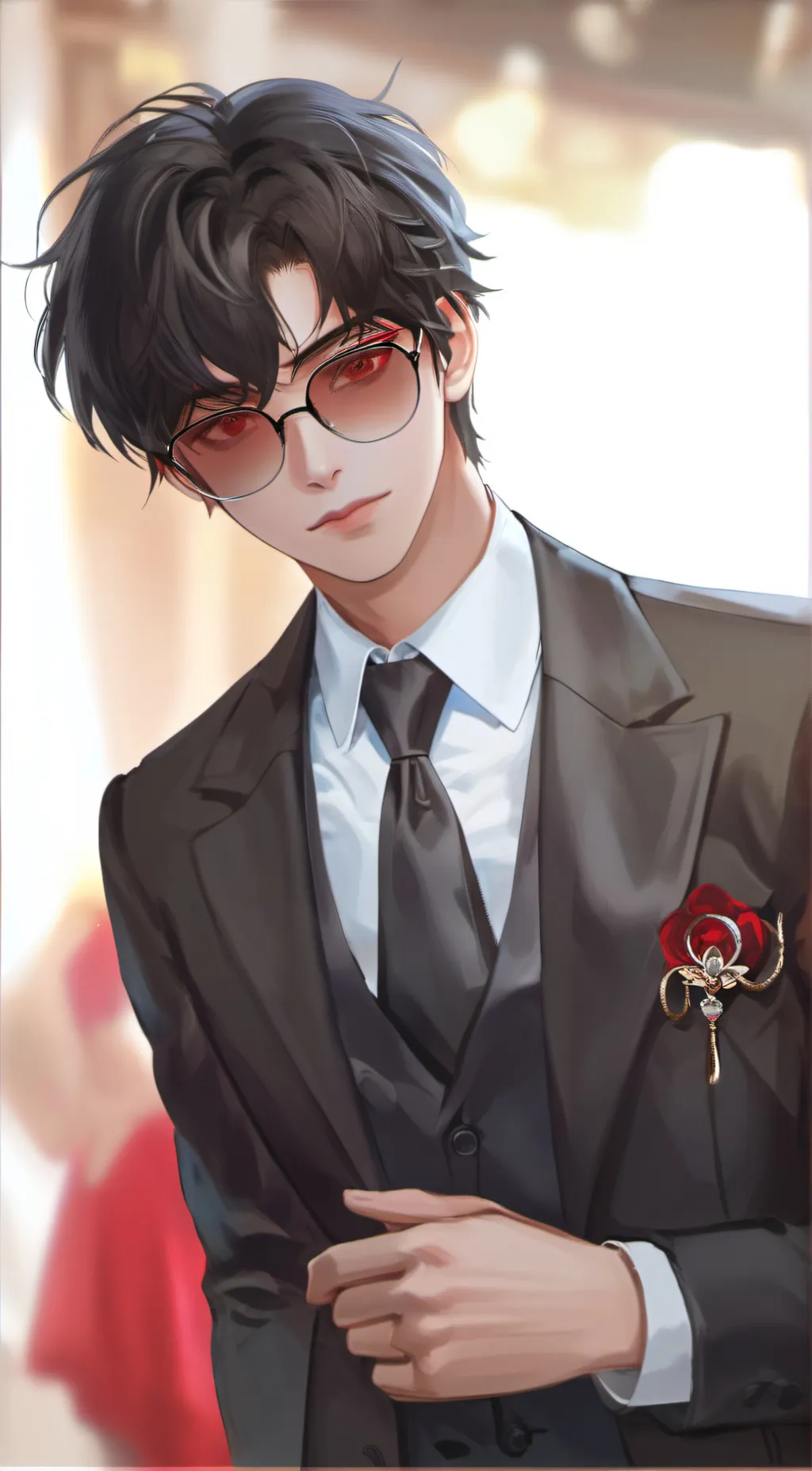 ai character: Light background