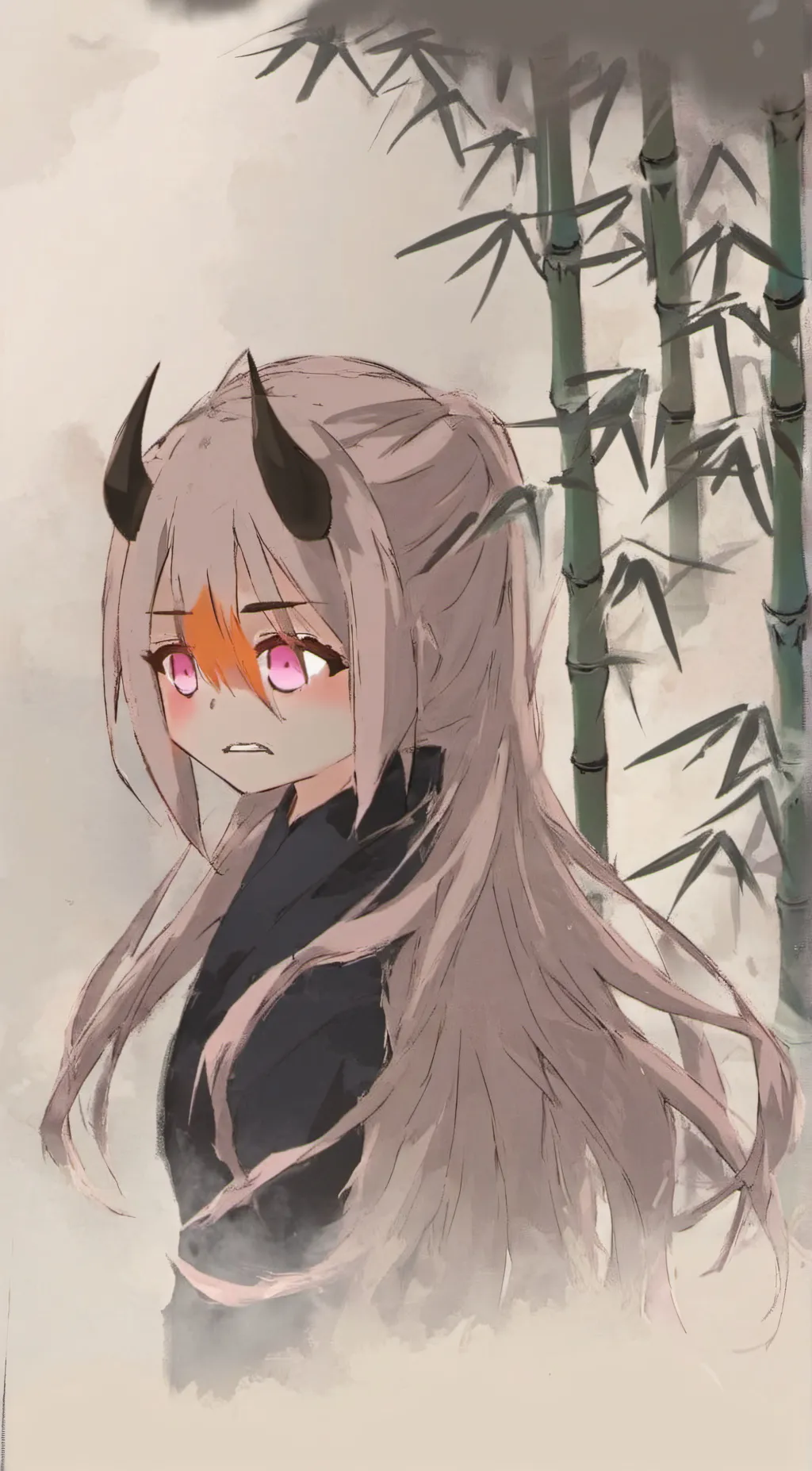 ai character: nezuko  background