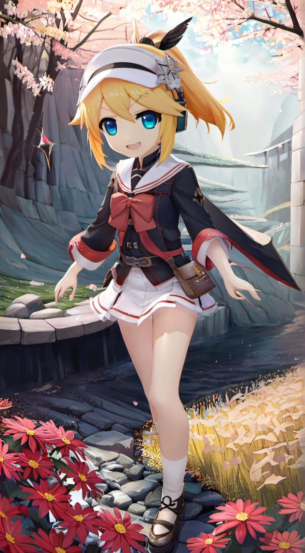 ai character: Rin kagimine  background