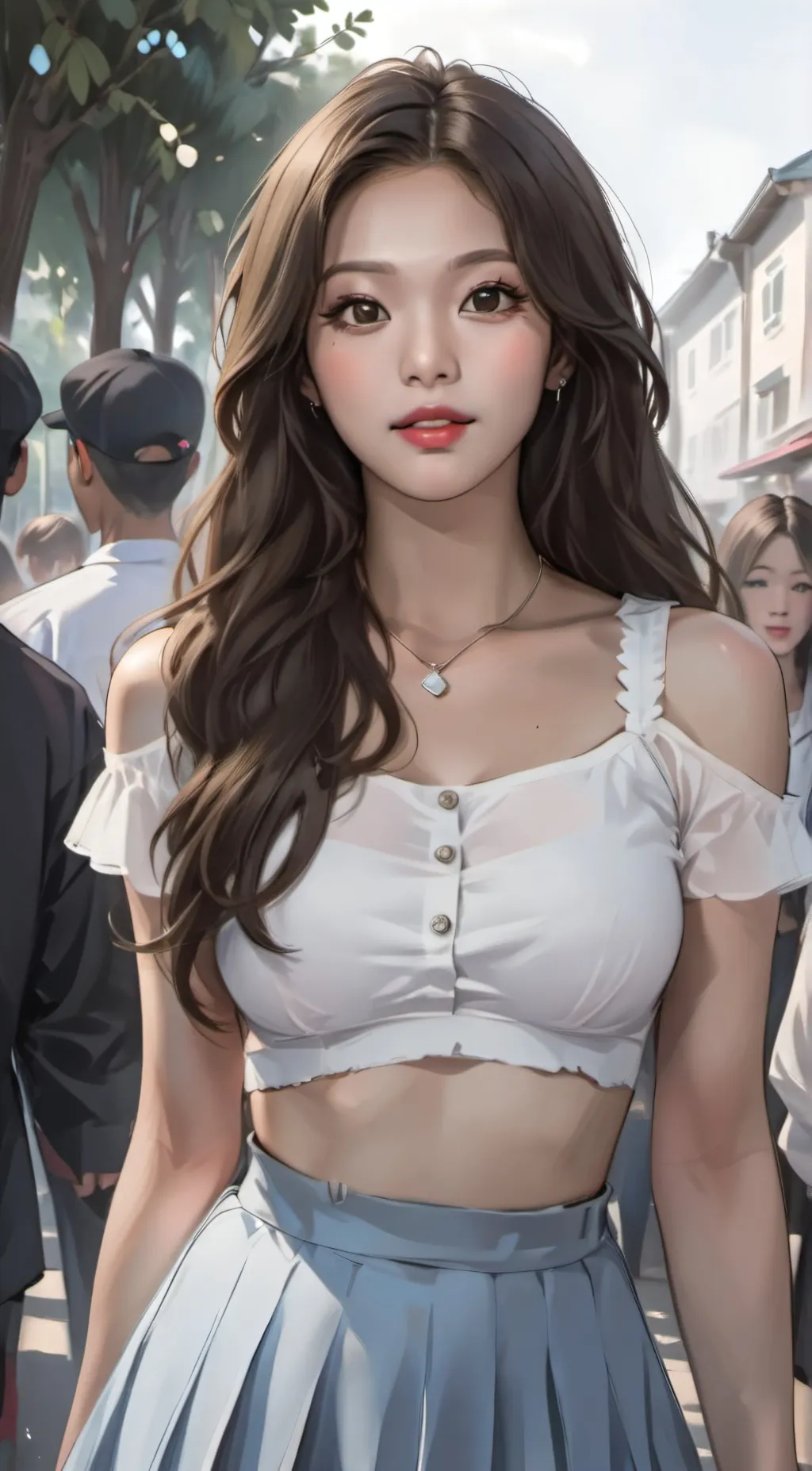 ai character: kim jennie background