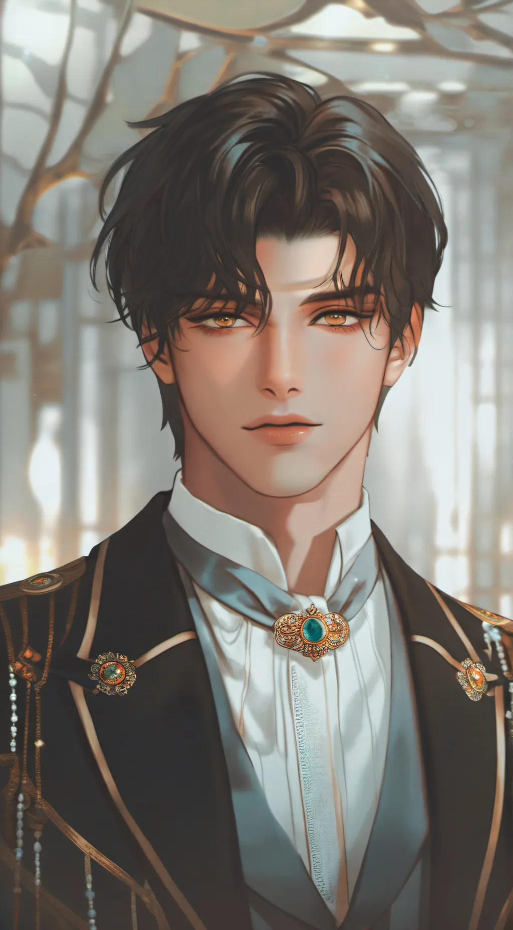ai character: King Michael  background