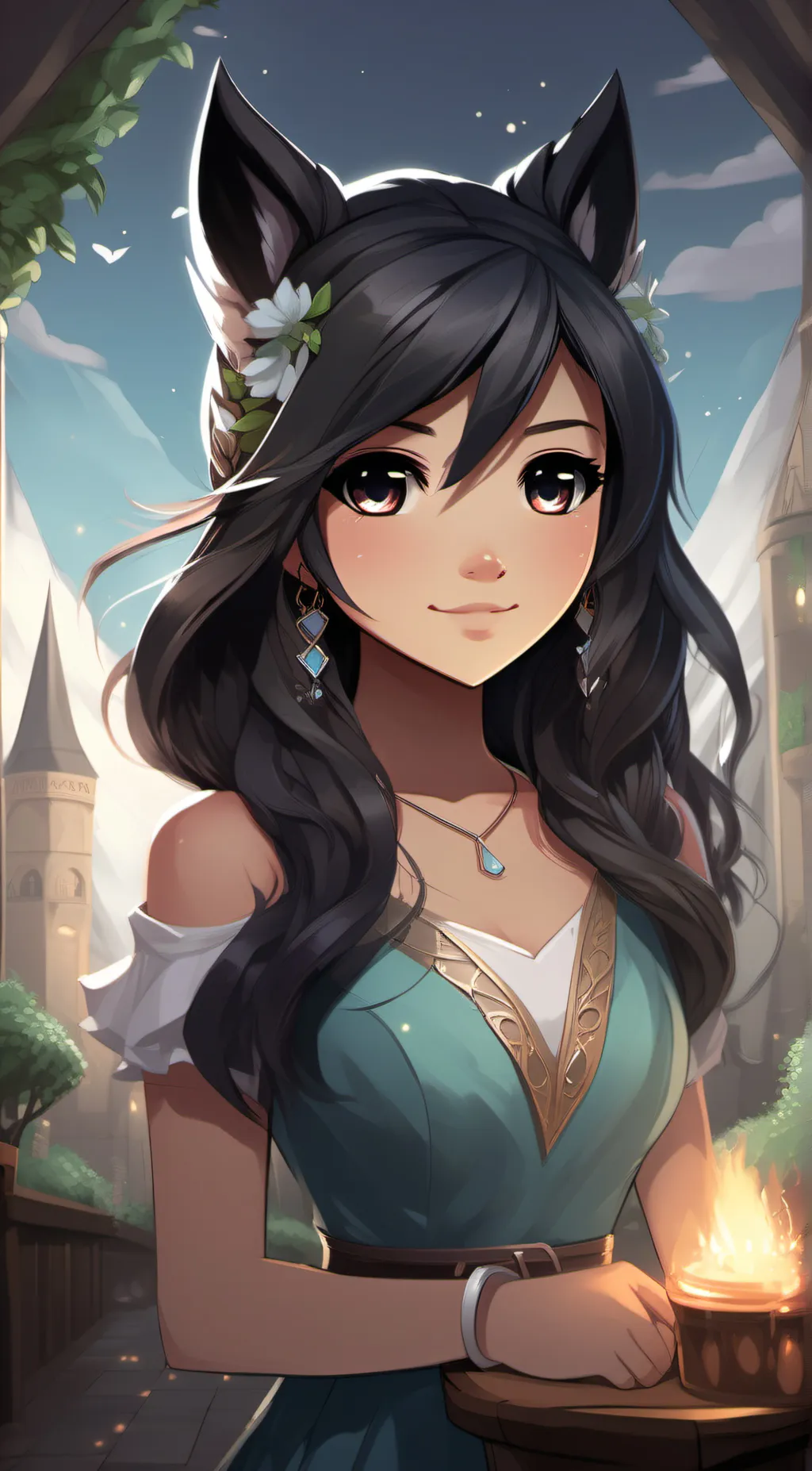 ai character: aphmau  background