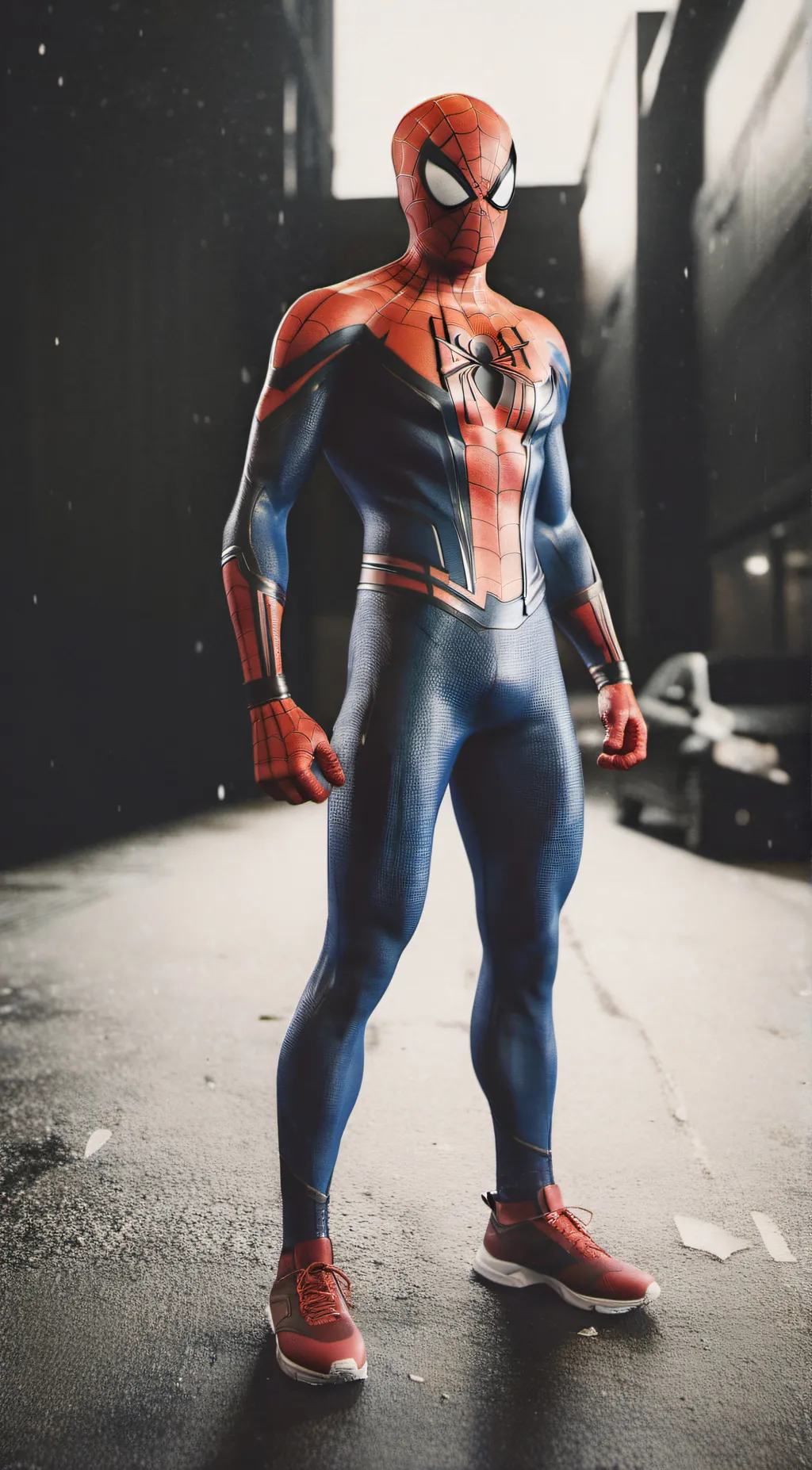 ai character: ProHero spider-man background