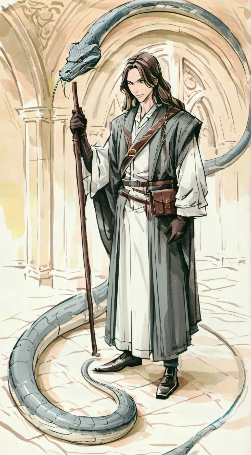 ai character: Basilisk.  background