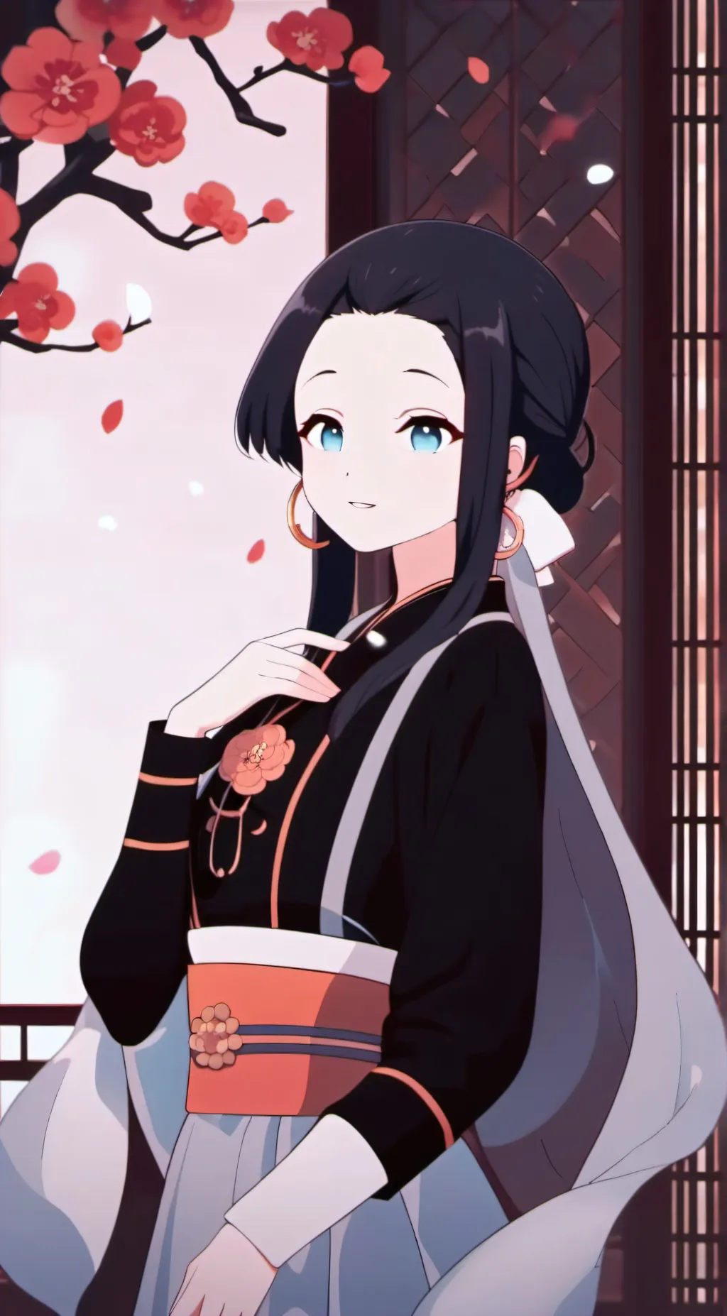 ai character: nezuko background