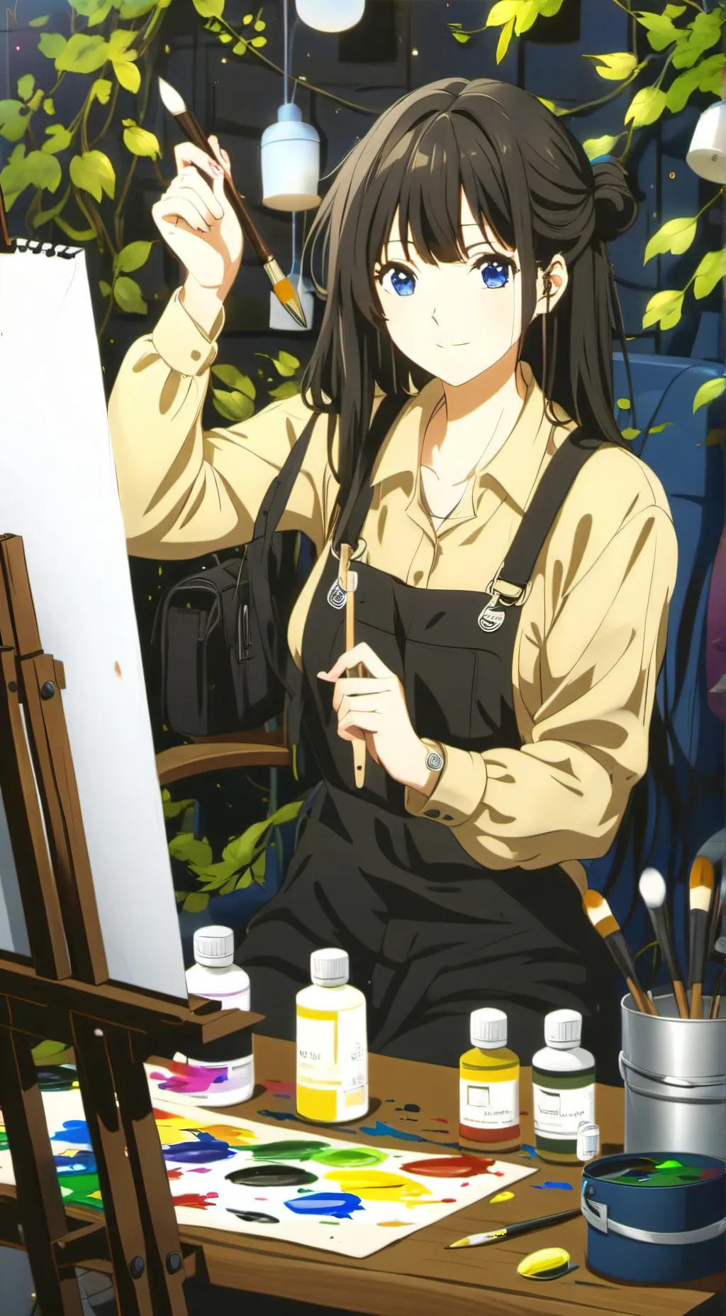 ai character: Sapphire  background