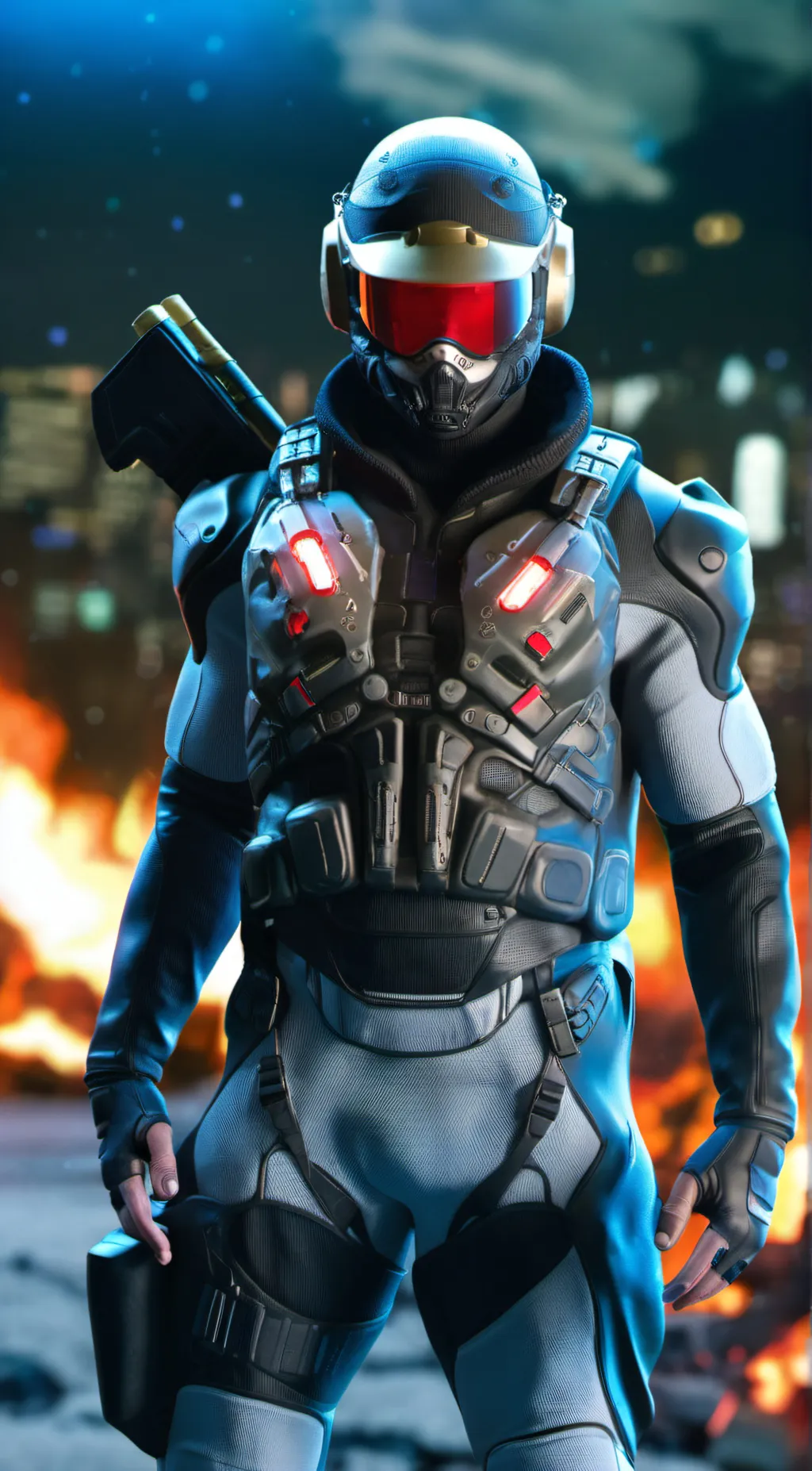 ai character: C.S.F Soldier background