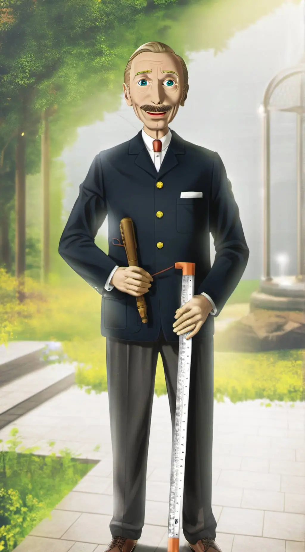 ai character: Baldi background