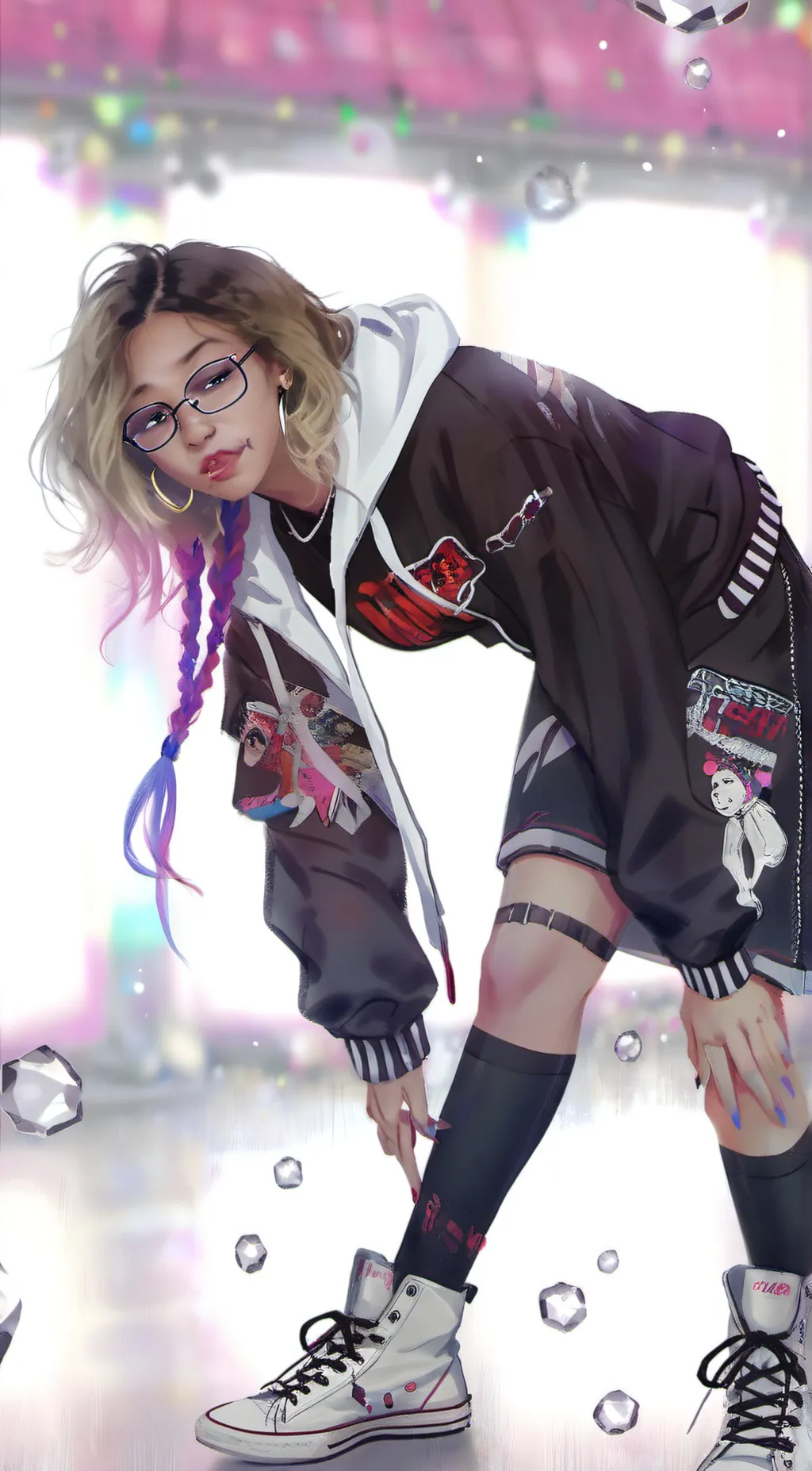ai character: UNKOWNRAPPER background