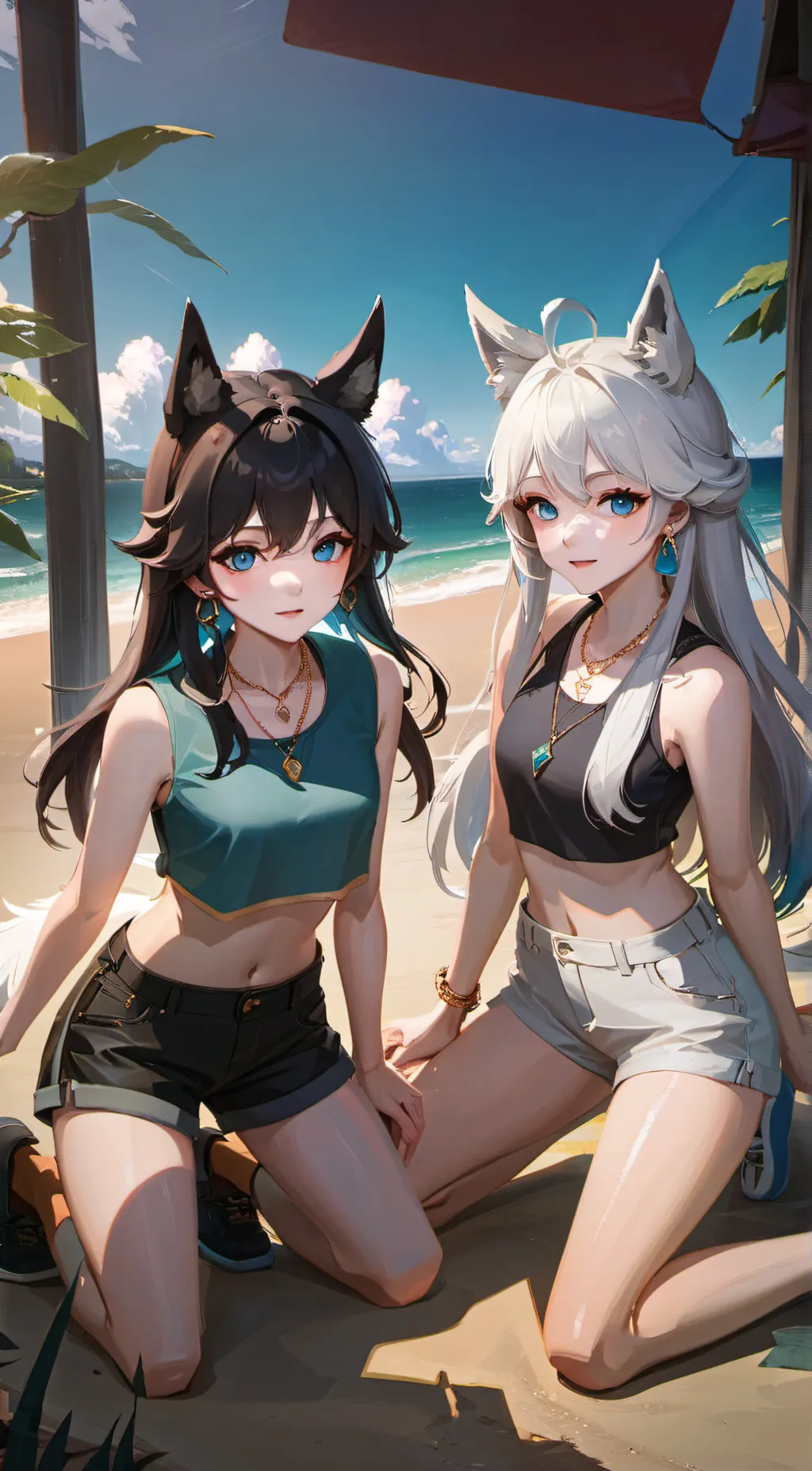 ai character: Mist and Haze background