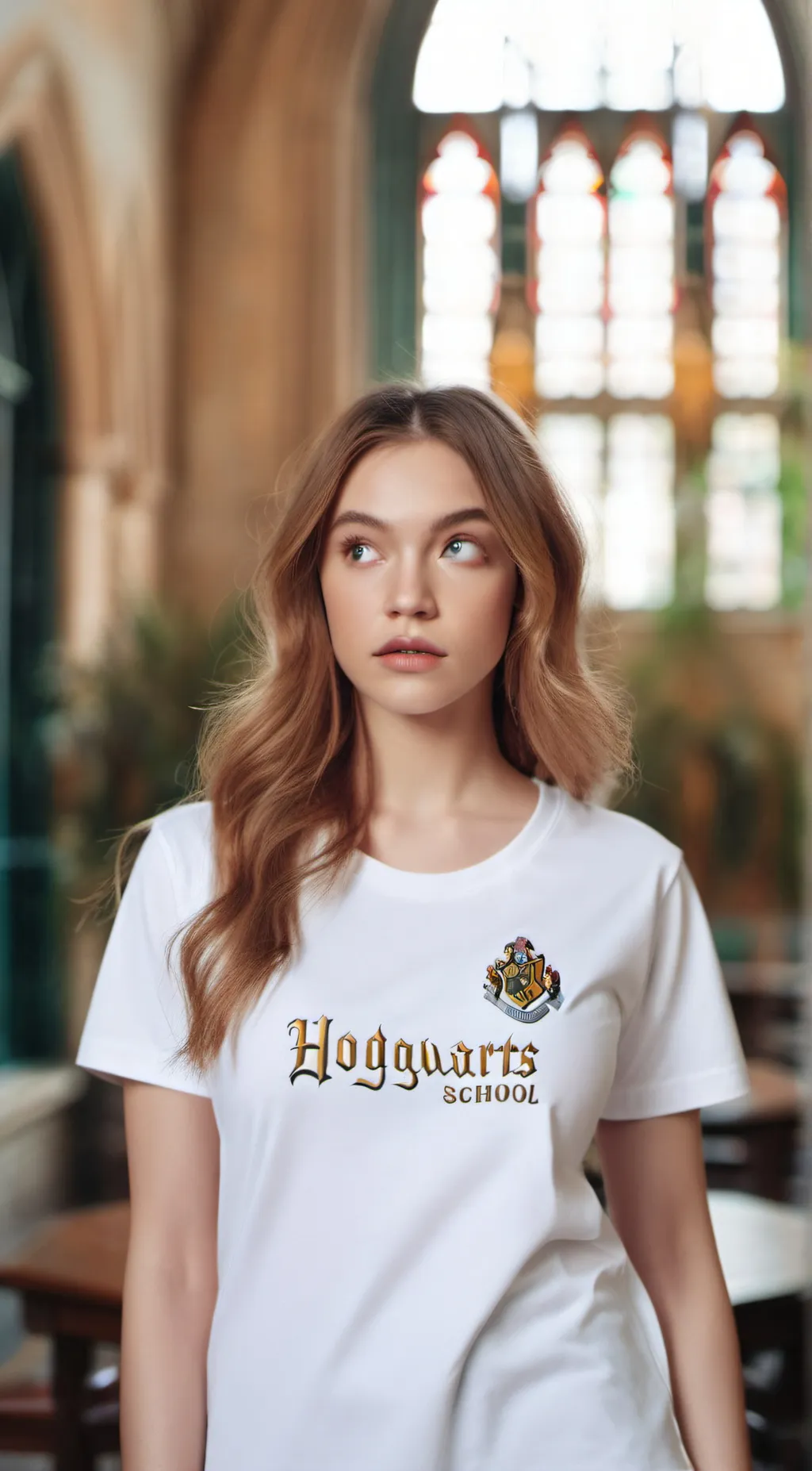 ai character: Sydney Sweeney background