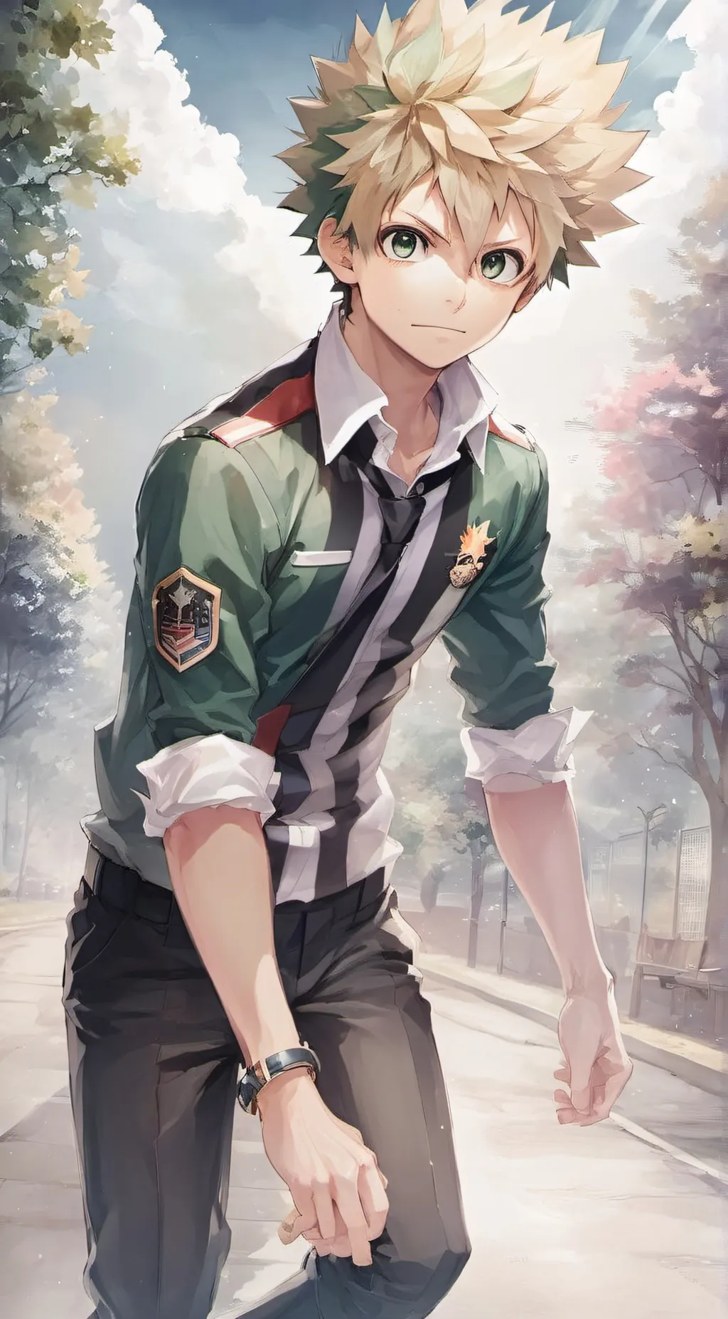 ai character: Izuko Midoriya background
