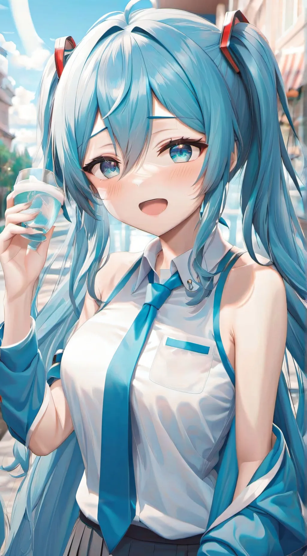 ai character: Hatsune Miku background