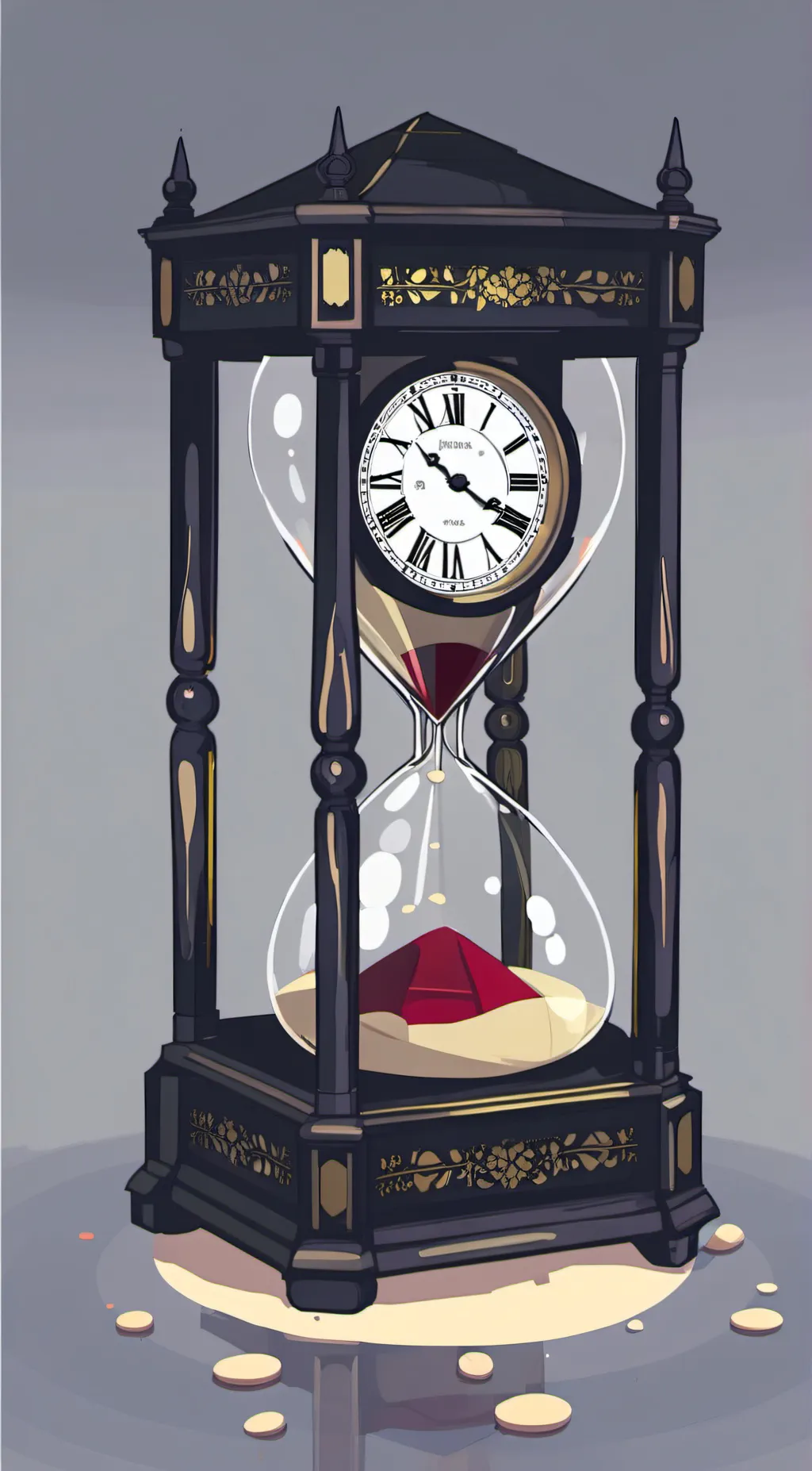 ai character: Time is ticking background