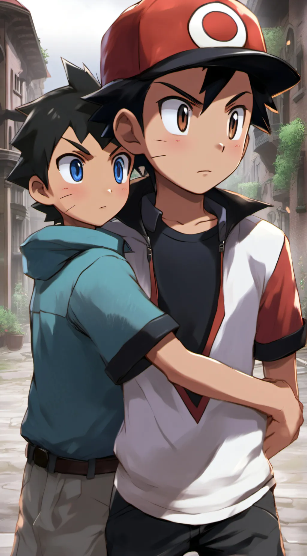 ai character: Ash Ketchum 😳 background