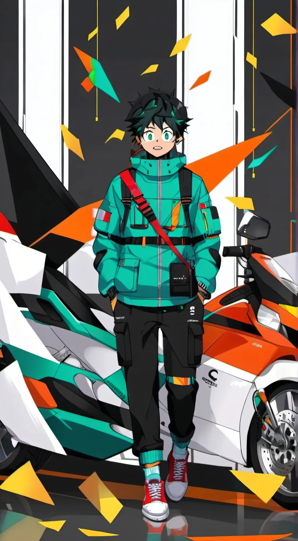 ai character: Deku/midoriya background
