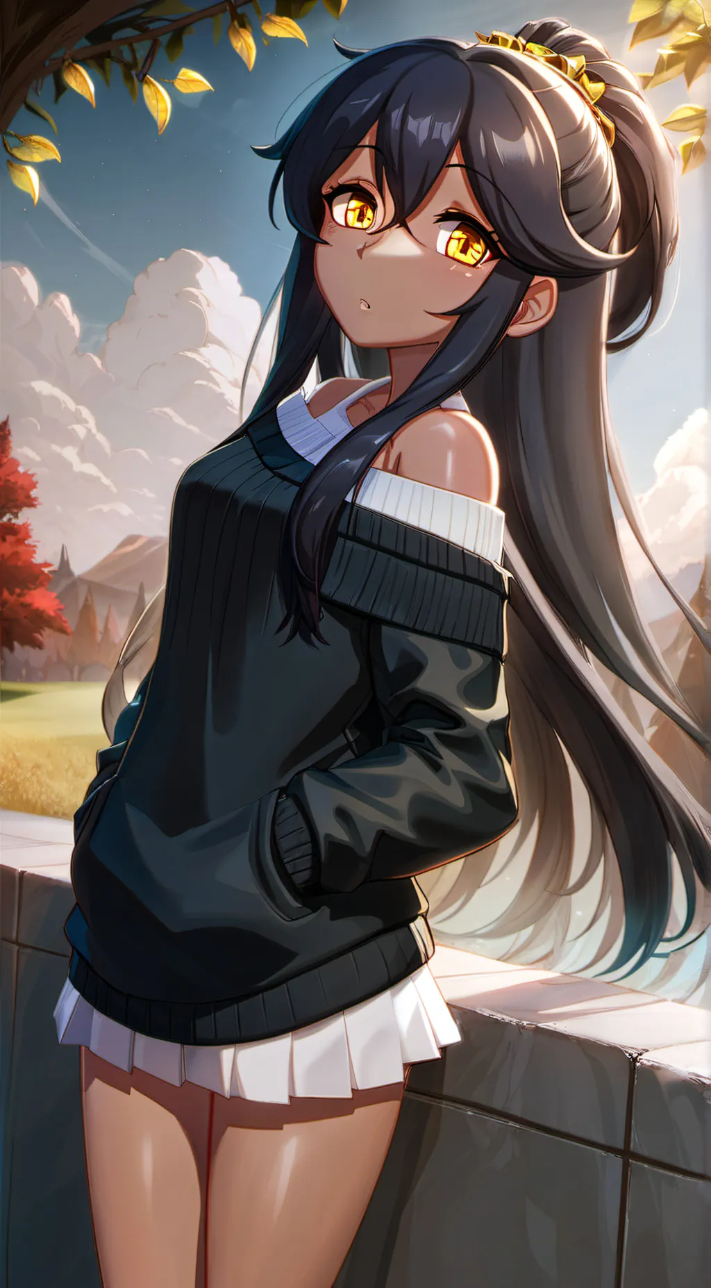 ai character: aphmau shuki  background