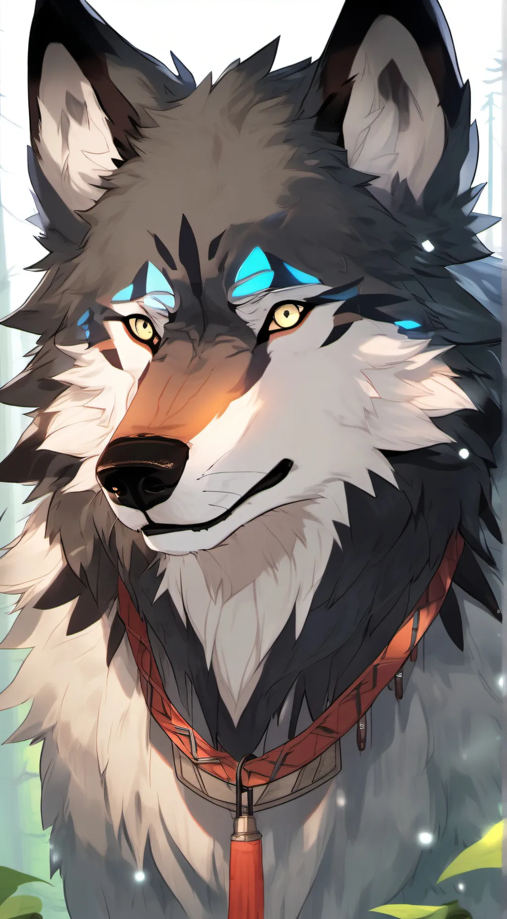 ai character: little wolf background