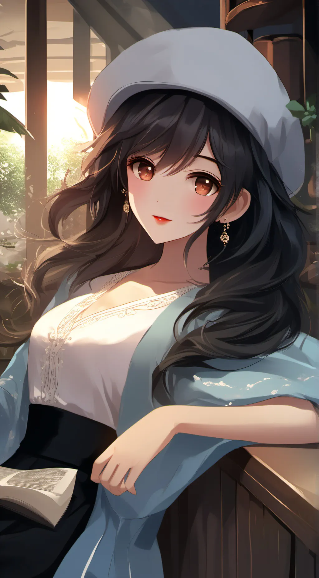 ai character: big boobs background