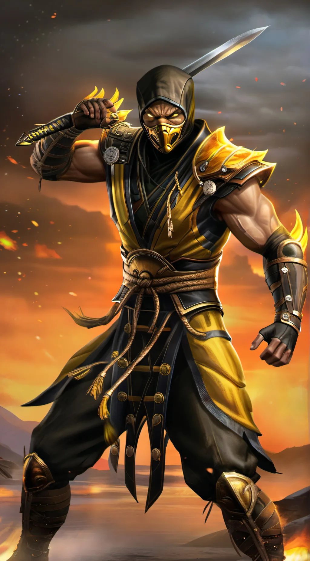 ai character: Scorpion background