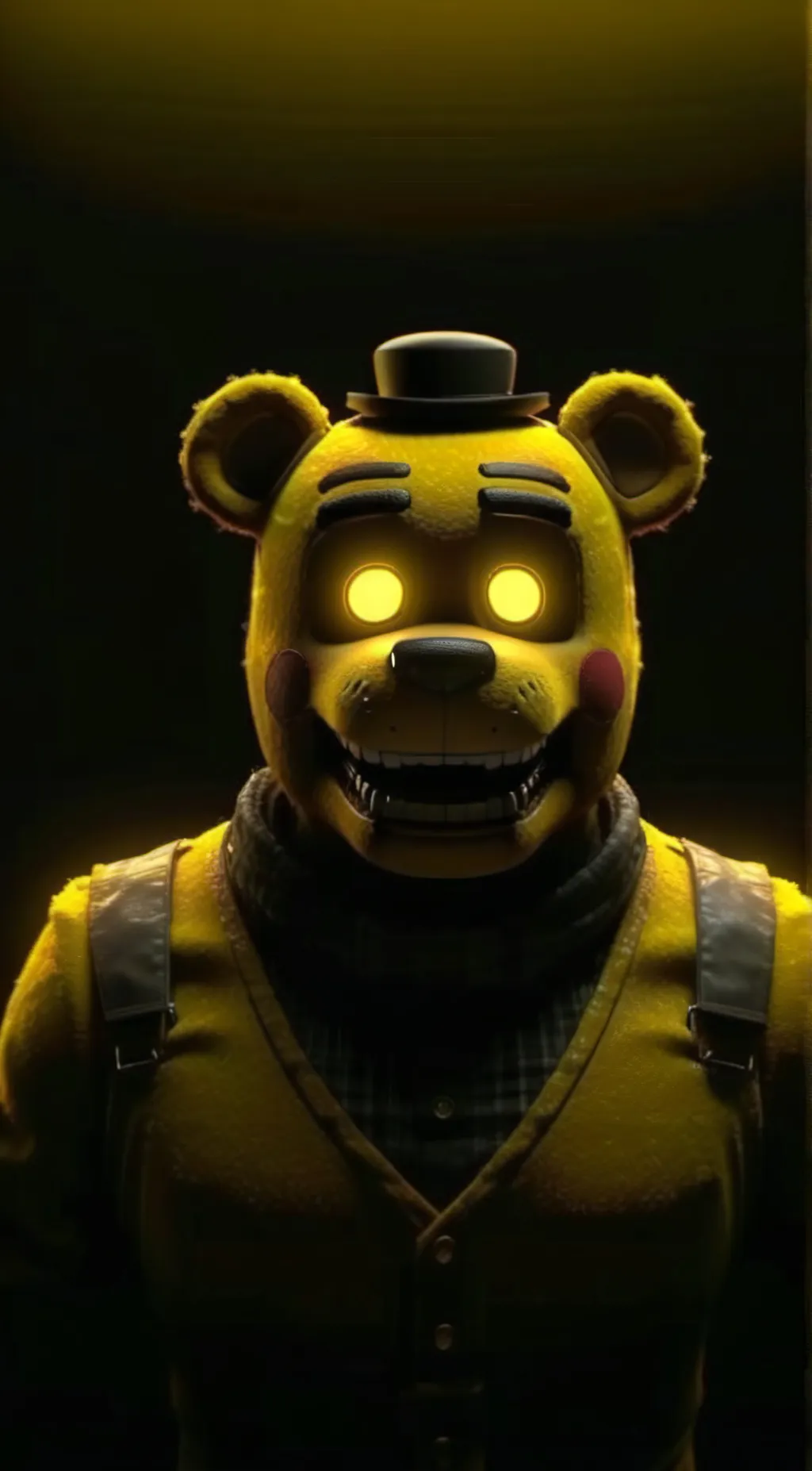 ai character: golden freddy  background