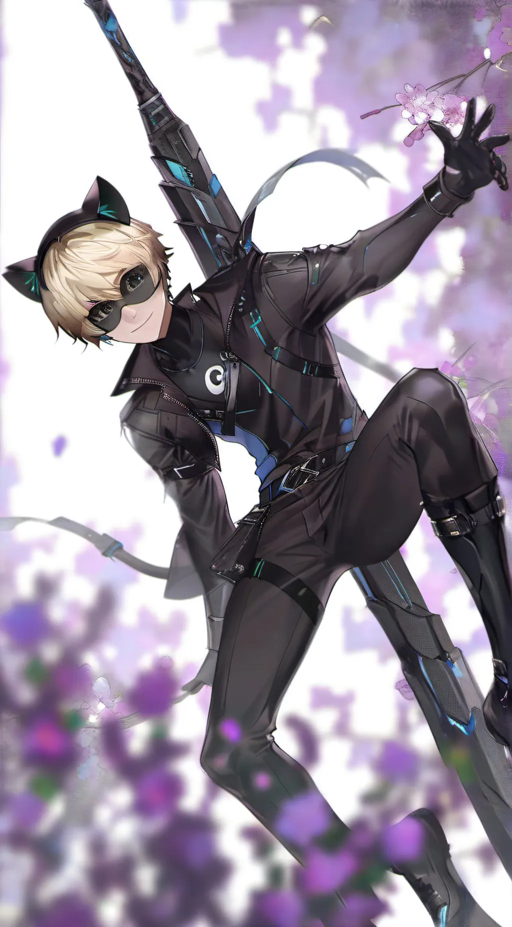 ai character: cat noir background