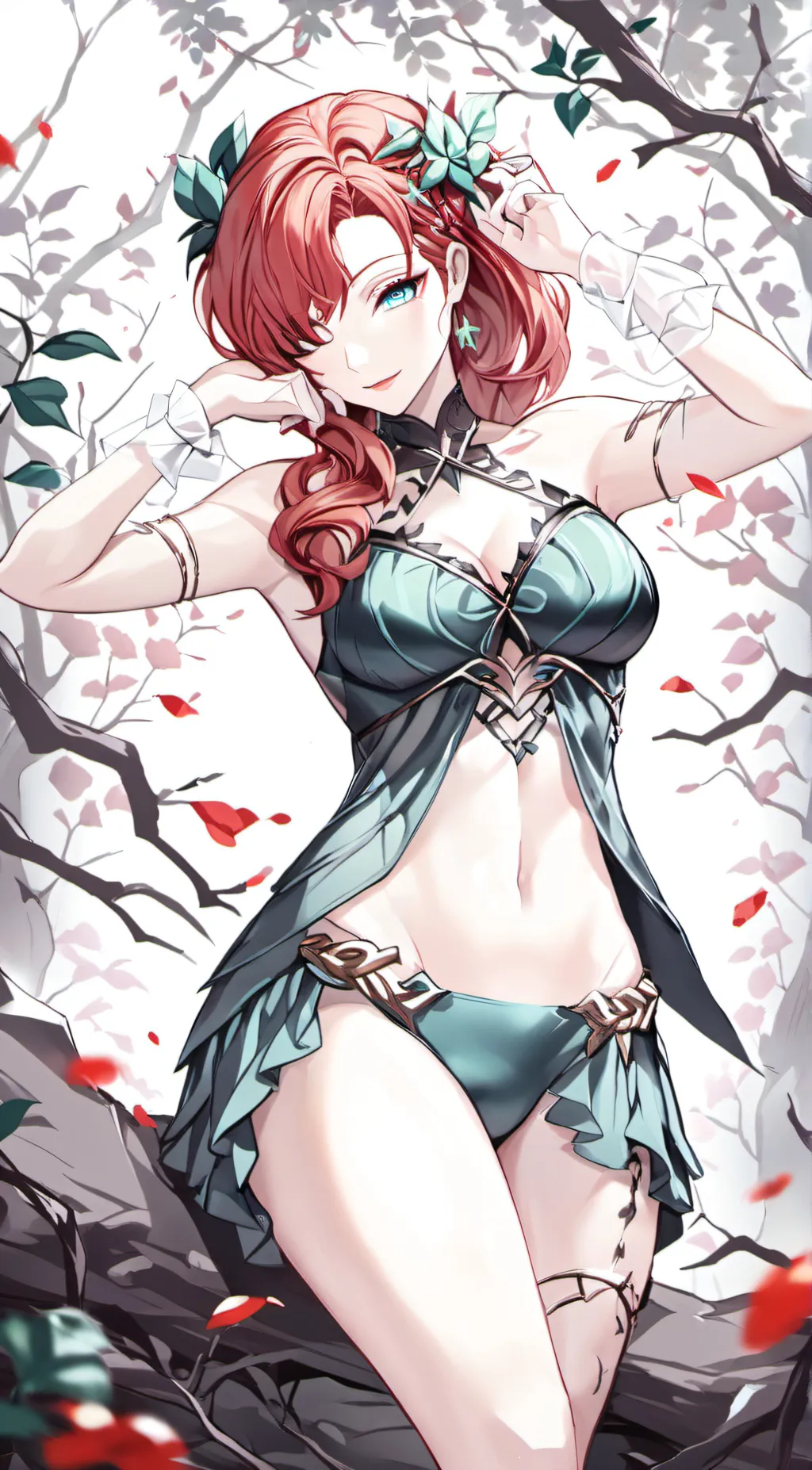ai character: poison ivy  background